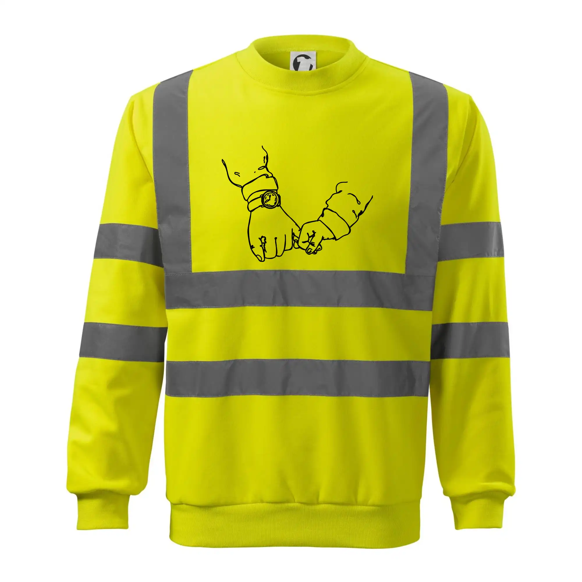 Táta a syn ruce obrys