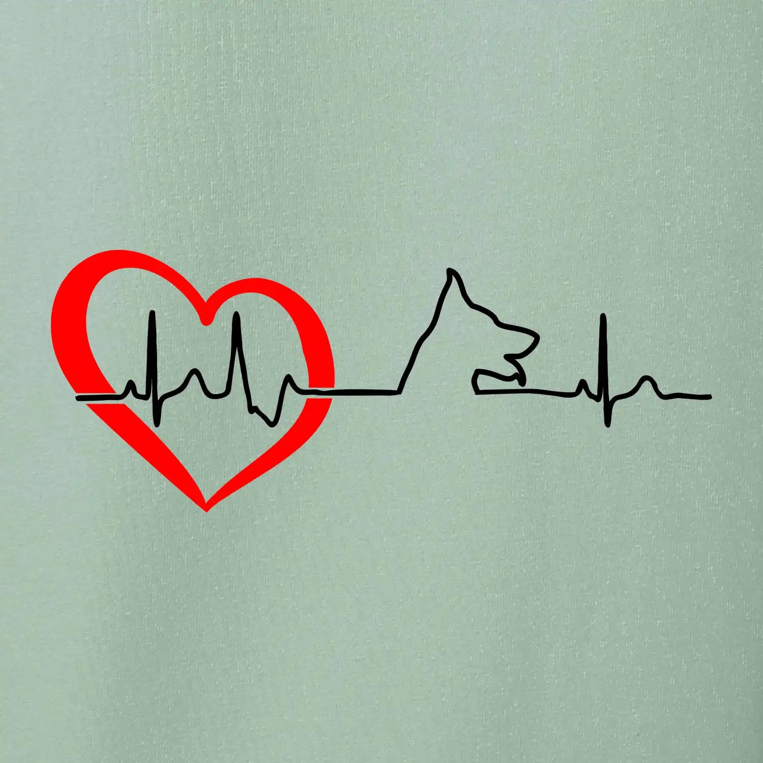 Německý ovčák ekg