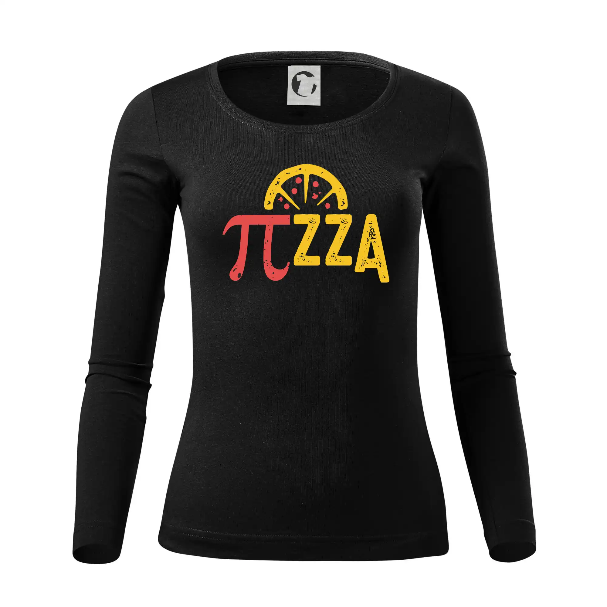Vtipné tričká pre matematiky - Pi- za pizza - Dámske tričko FIT-T LS - zužené