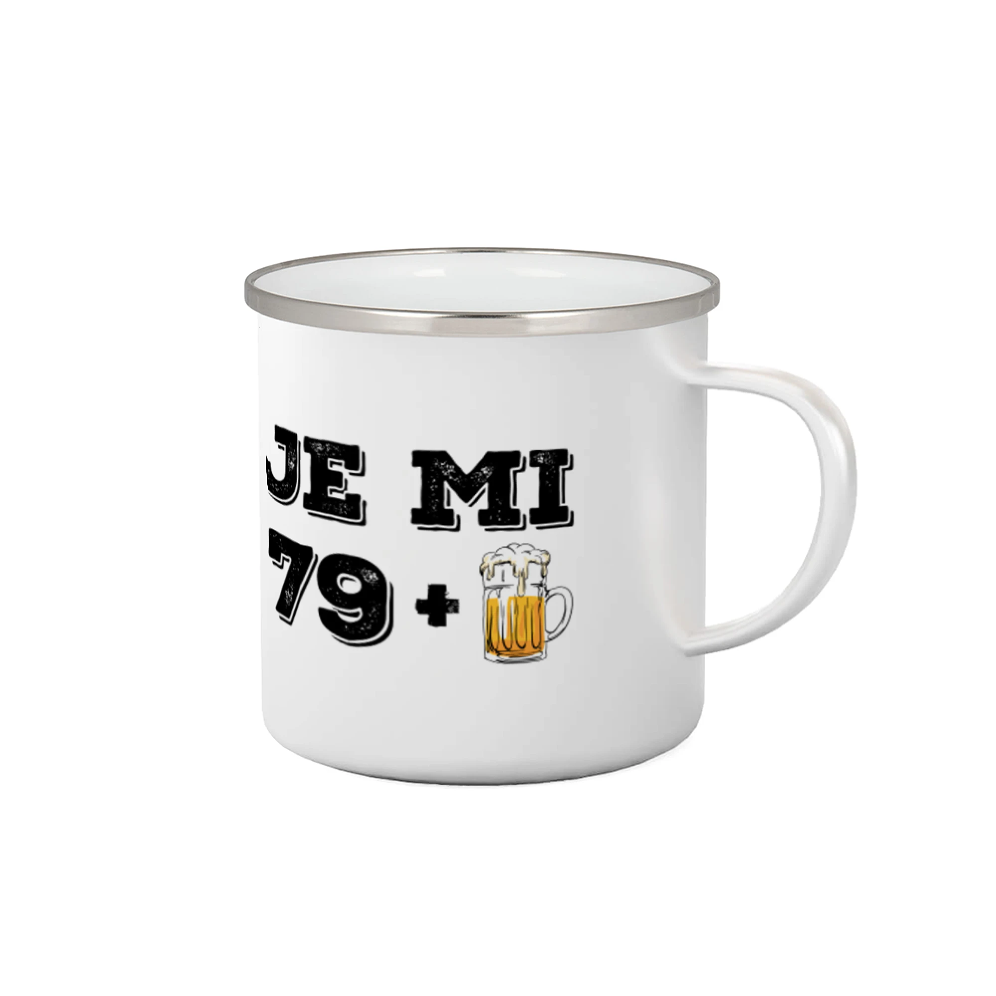 Tričko k osemdesiatinám - Je mi 80 pivo - Plecháčik