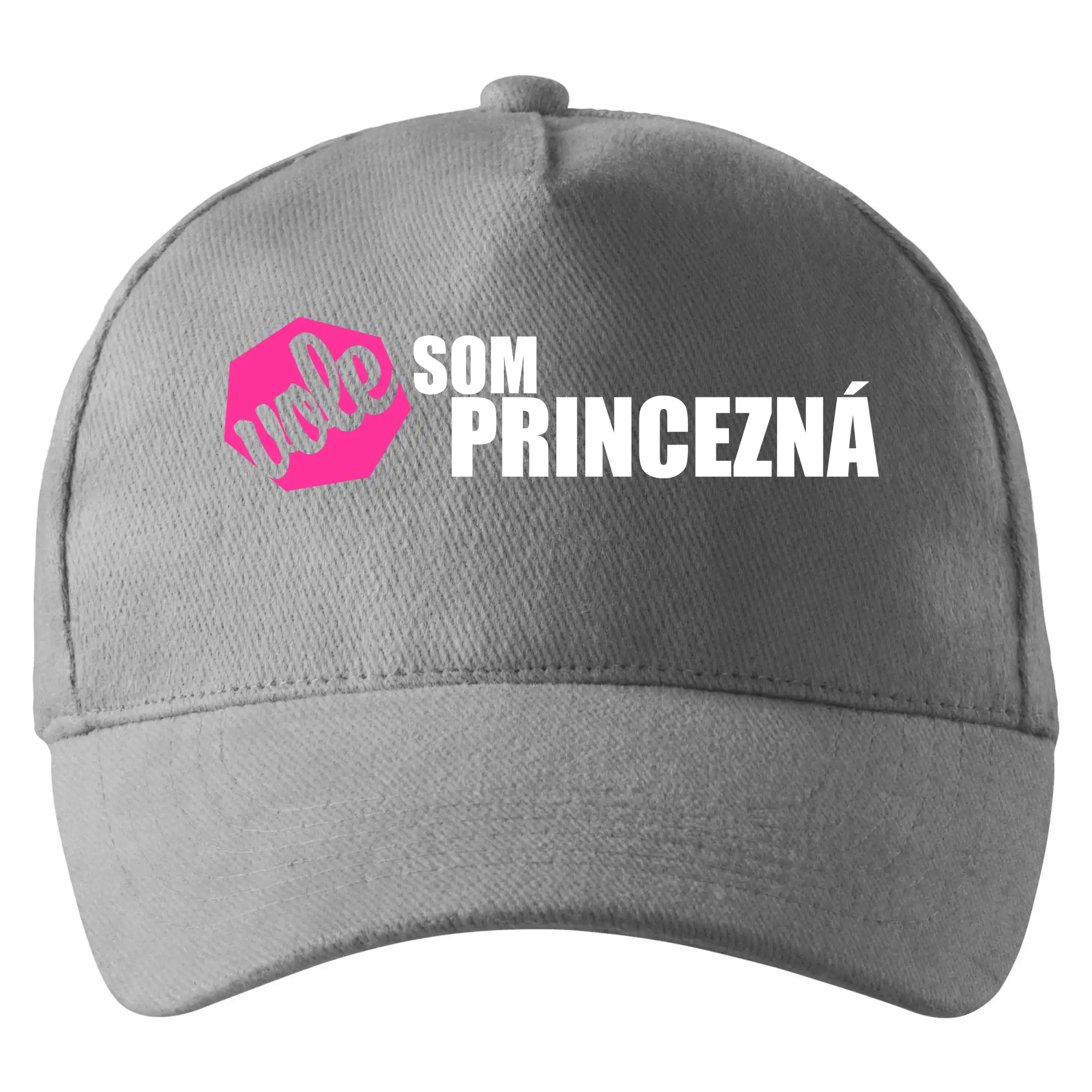 Tričká na párty - Som princezná Vole - tlačené - Šiltovka so zahnutým šiltom a mosaznou sponou