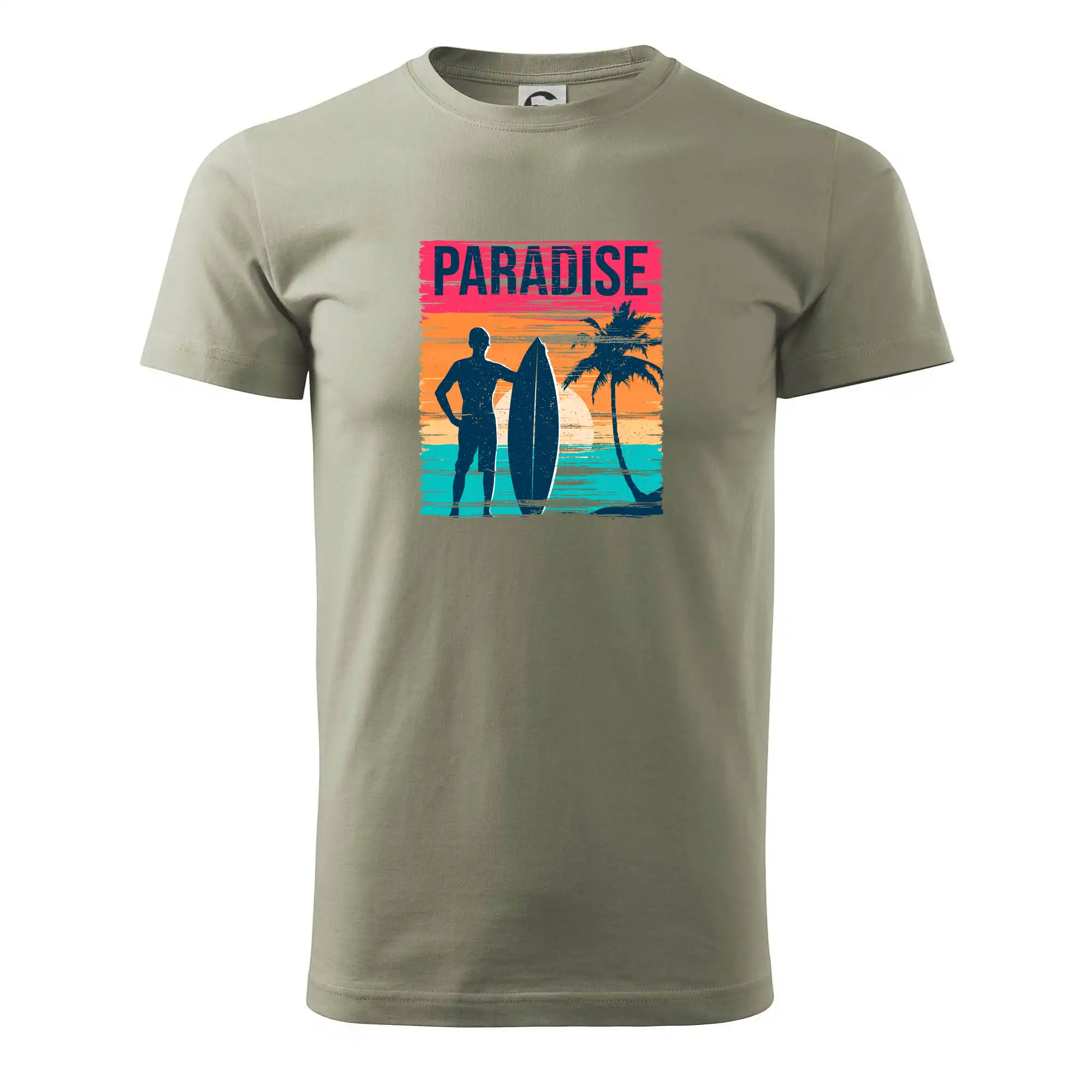 Ostatné mestá / miesta - Paradise - farebný štvorec - Pánske tričko nižšej gramáže