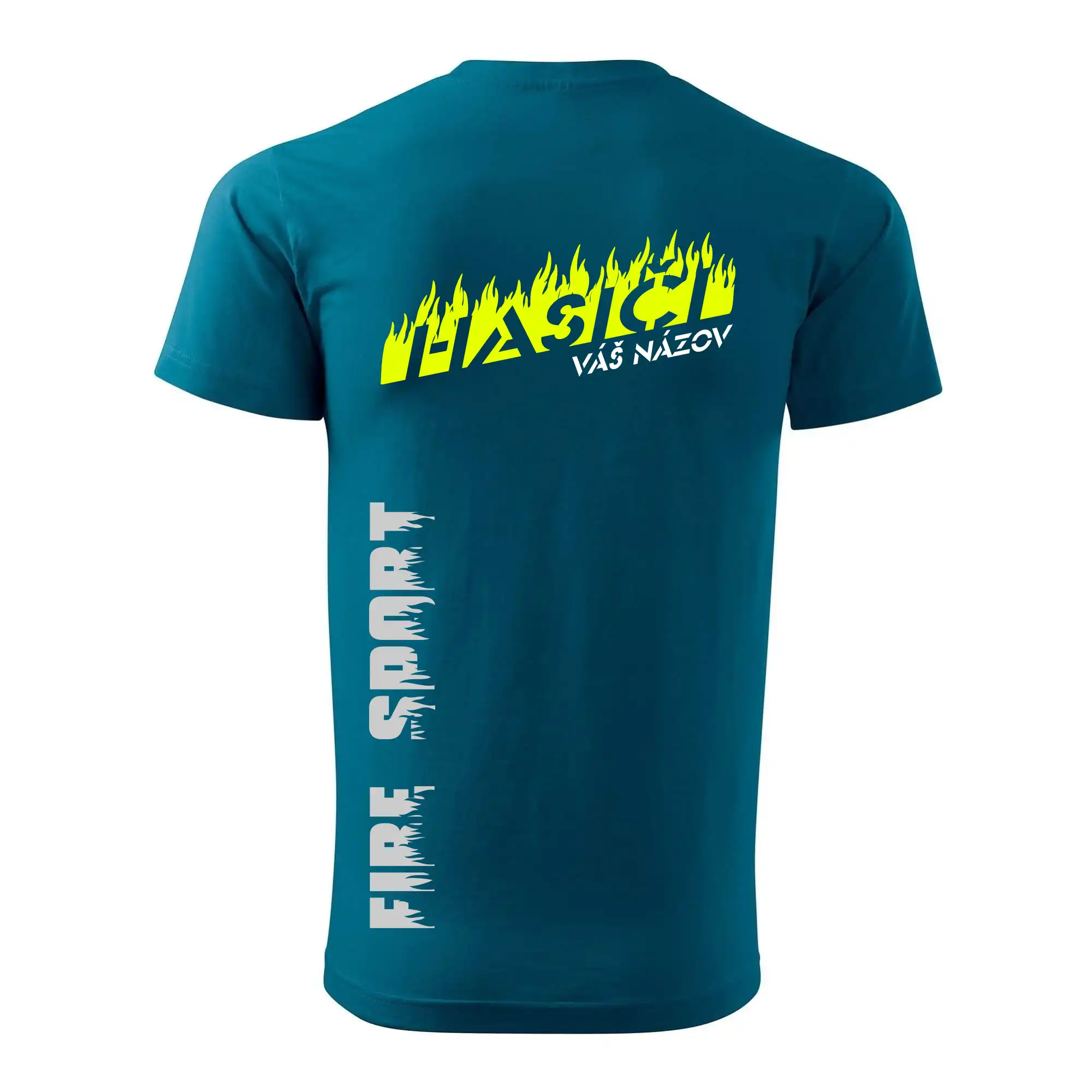 Hasiči - oheň - Váš názov - Prsník + chrbát