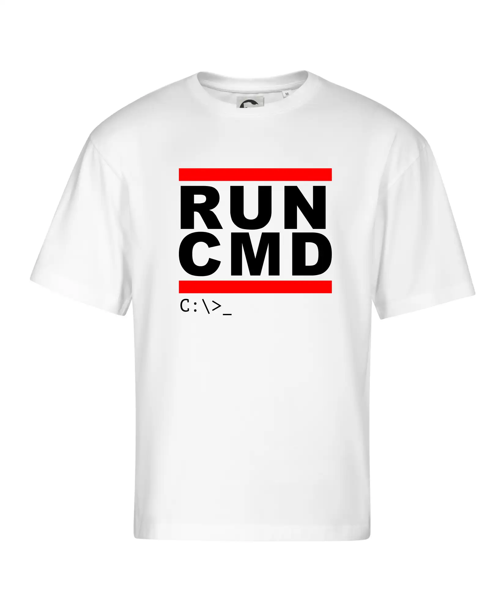 Tričká pre ajťákov - Run CMD - Stage unisex - OVERSIZE