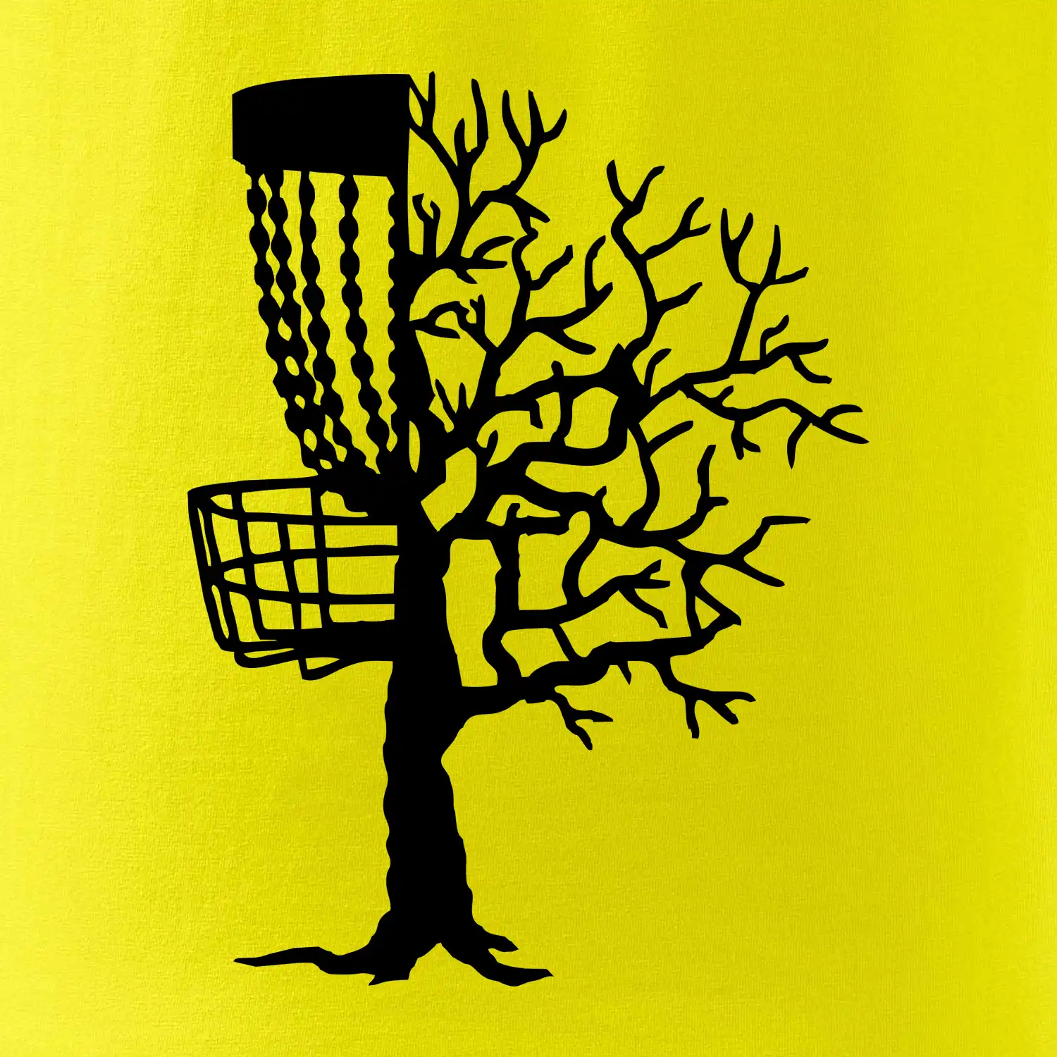 Disc golf pozor strom