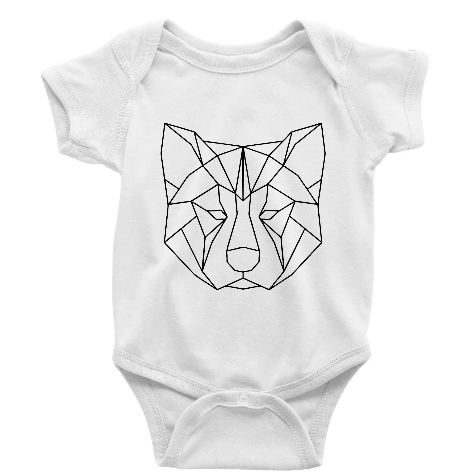 Ostatné psie plemená - Akita Inu - Geometria - Body dojčenské s krátkym rukávom