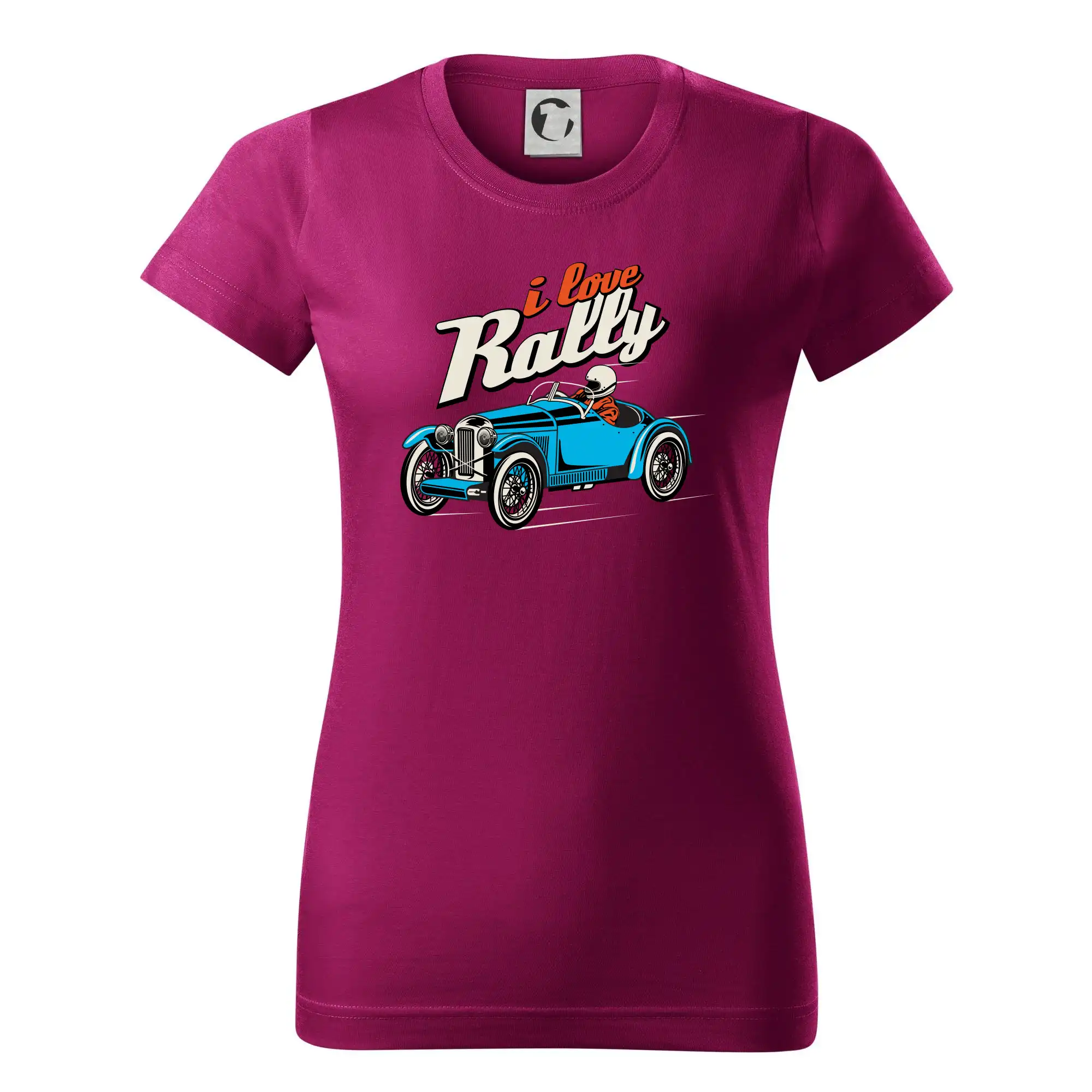 Auto tričká - I Love Rally - Dámske tričko basic - ľahko voľnejšie a dlhšie