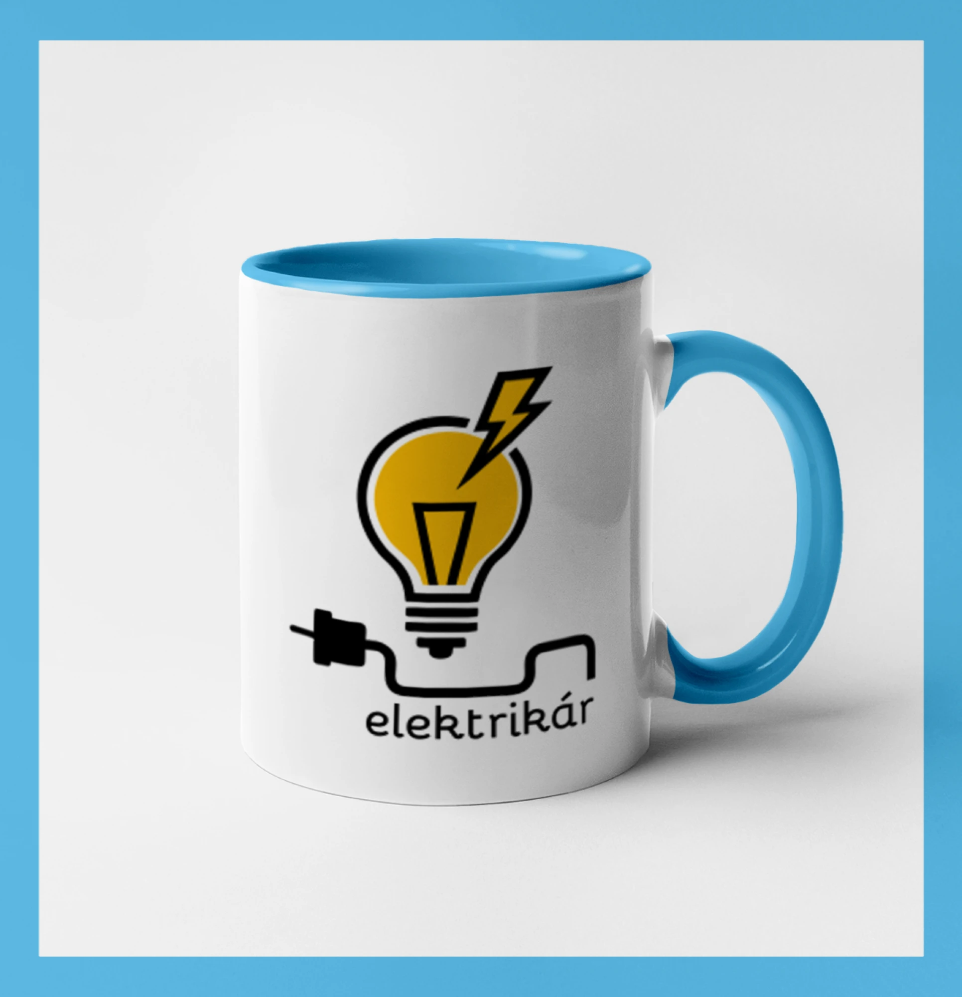 Vtipné tričká do práce - Žiarovka - elektrikár - Hrnček 