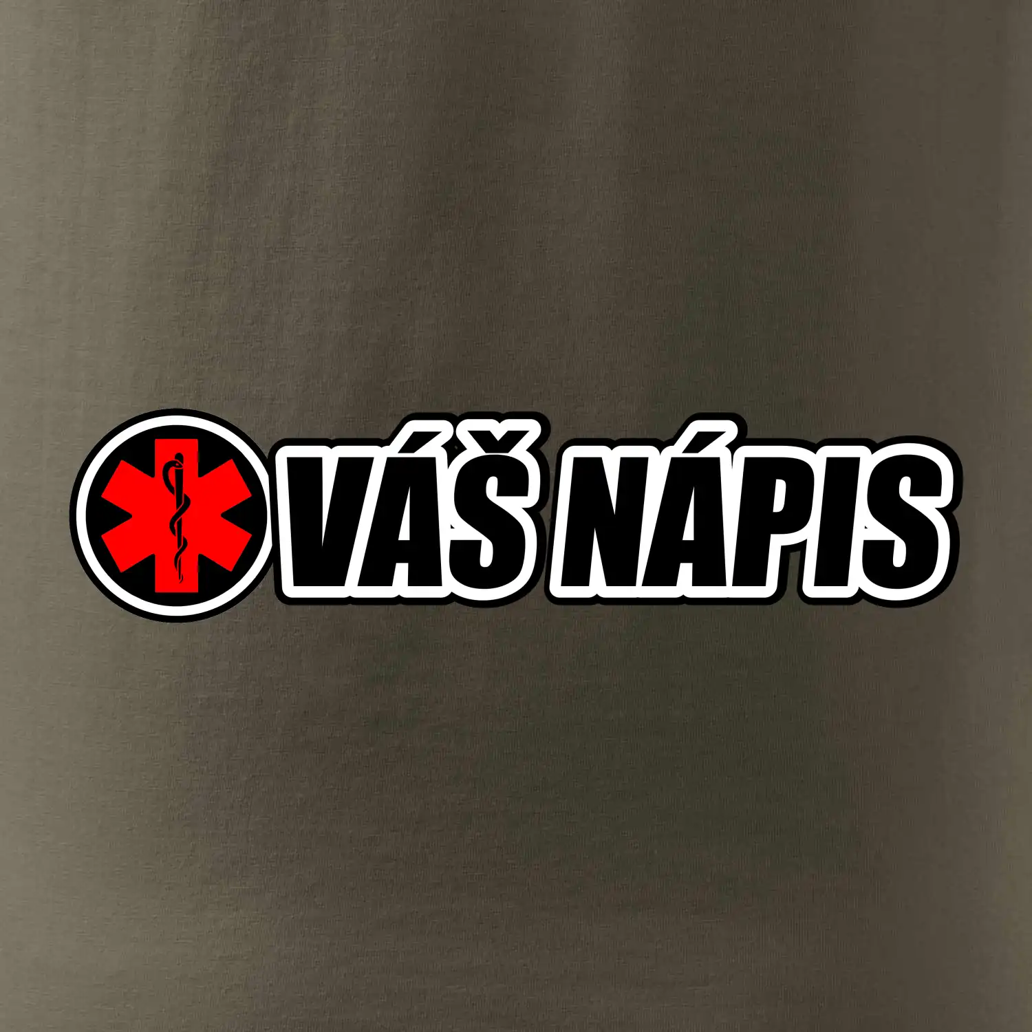 Kulatý kříž - tvůj nápis