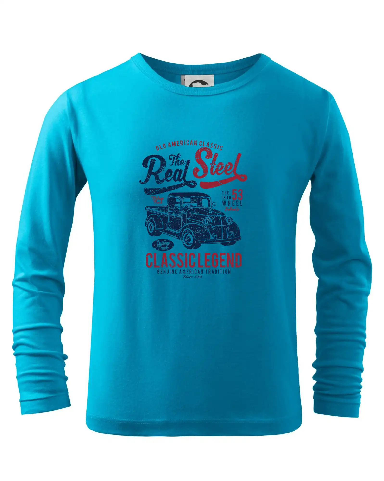 Tričká s kamionmi a nákladiakmi - The Real Steel - Tričko detské Long Sleeve