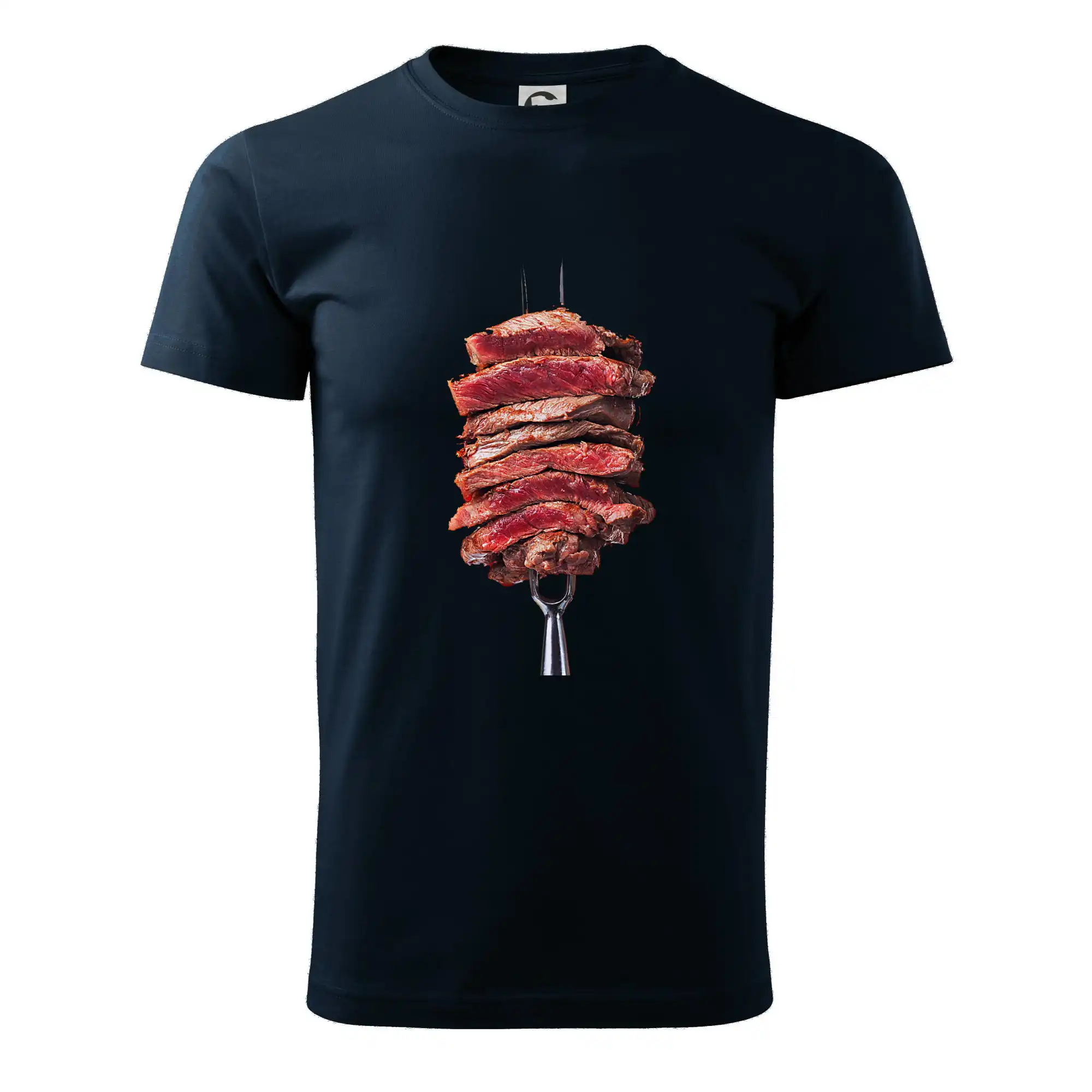 Tričká a zástery na grilovanie - Steak vidlička - Pánske tričko nižšej gramáže