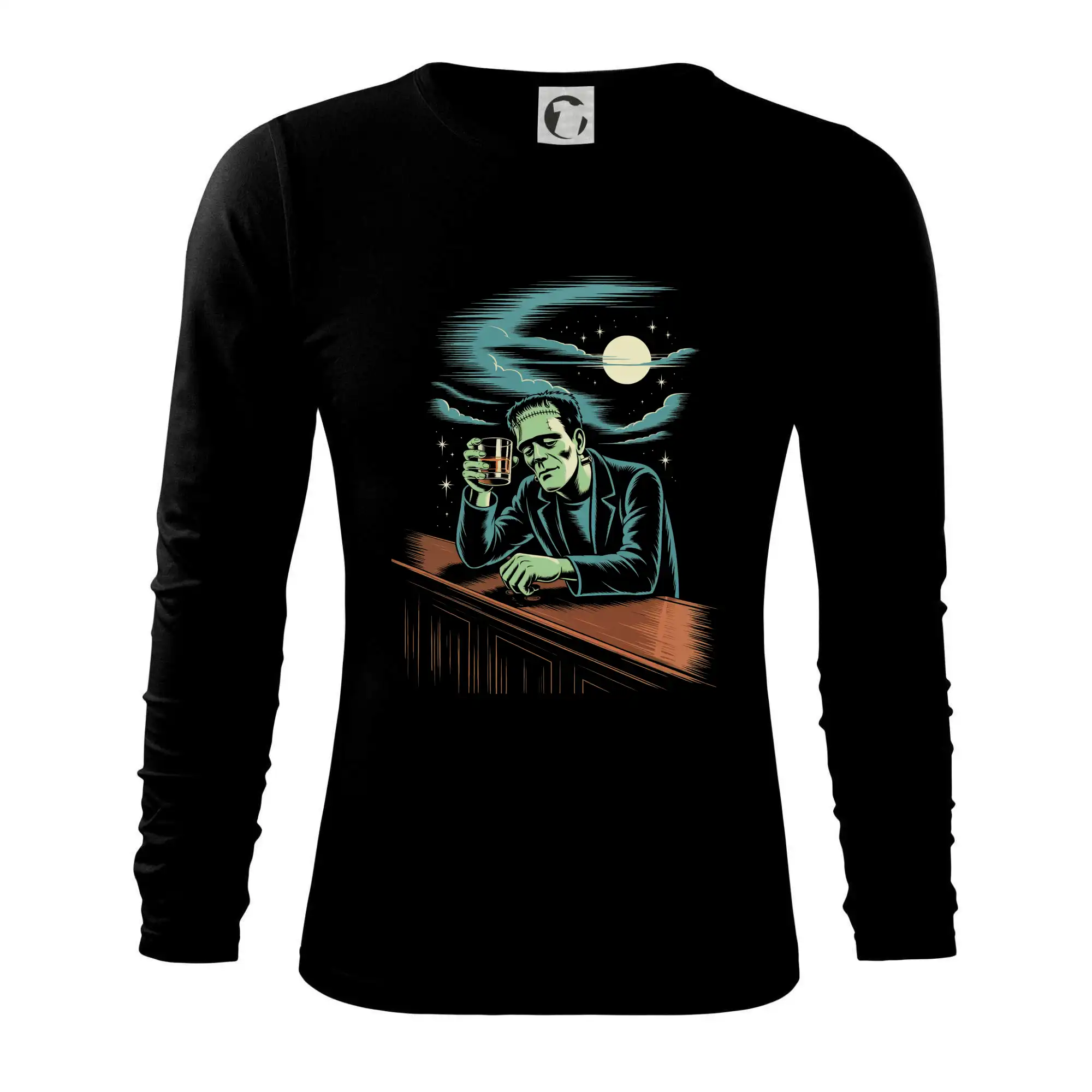 Vtipná tričká s motívmi pitie - ostatné - Monstrum na mol - Tričko s dlhým rukávom FIT-T long sleeve