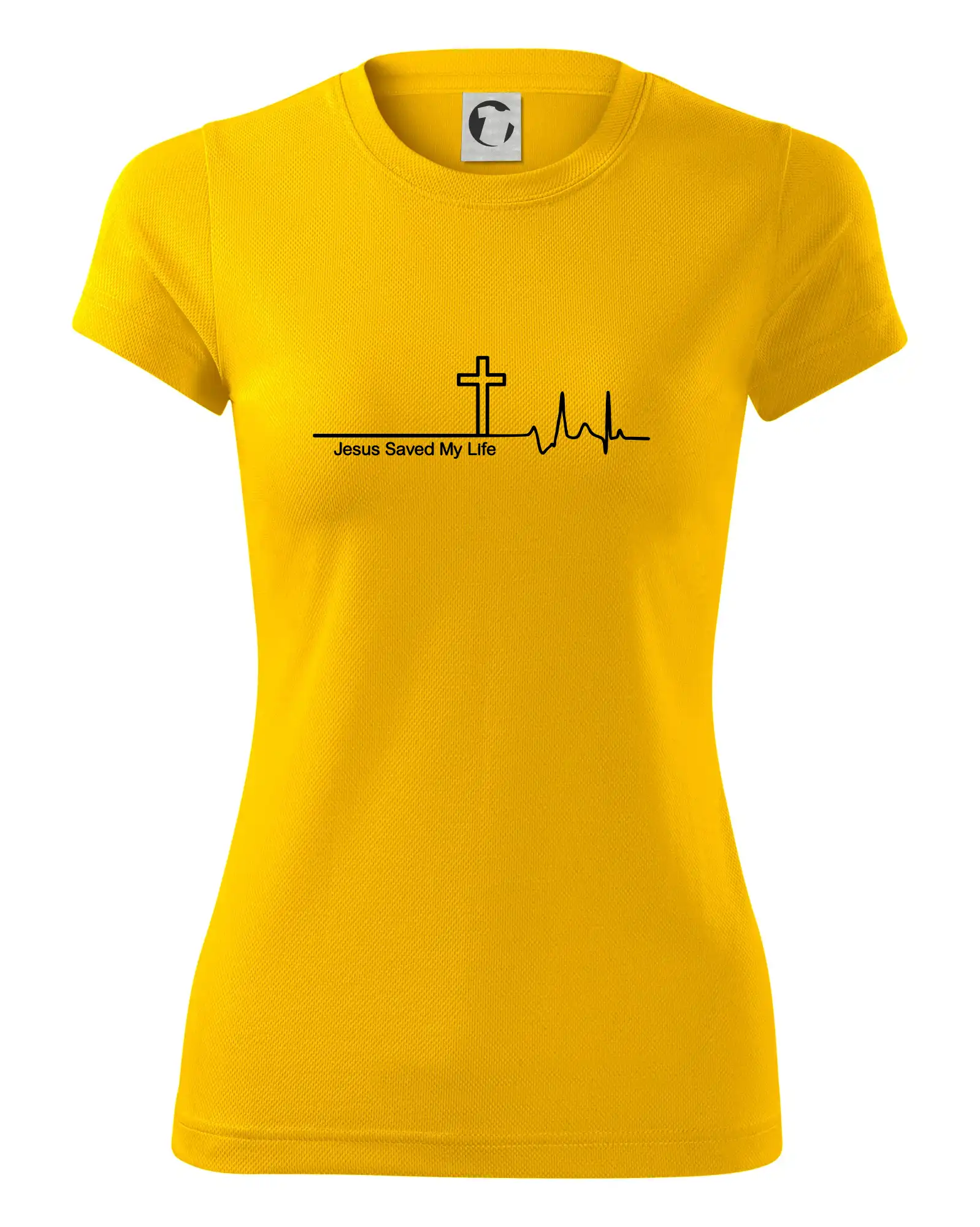 Jesus Saved My Life kříž ekg