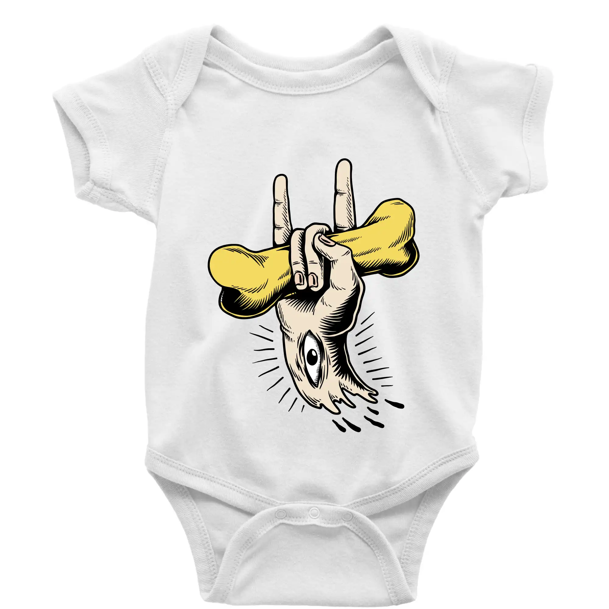 Rocková ruka kost a oko