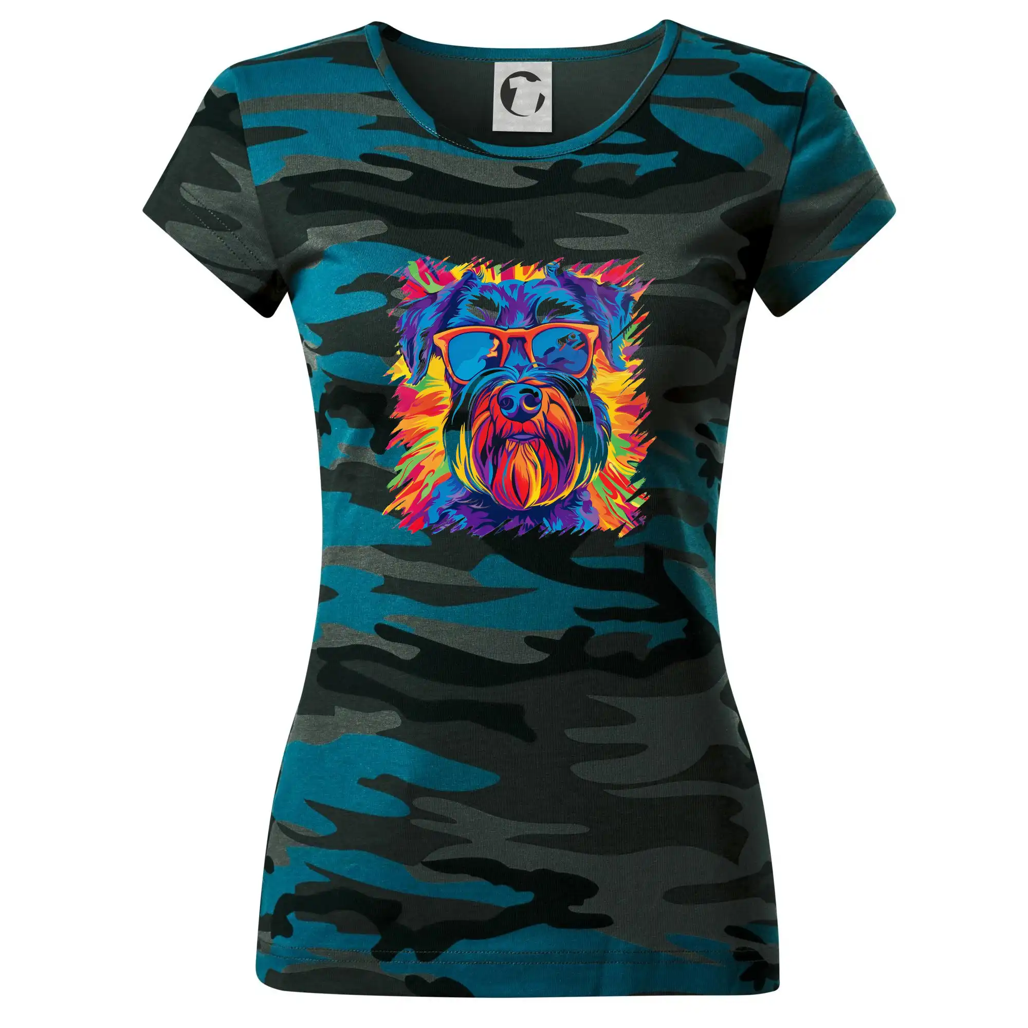 Knírač barevný styl 70s