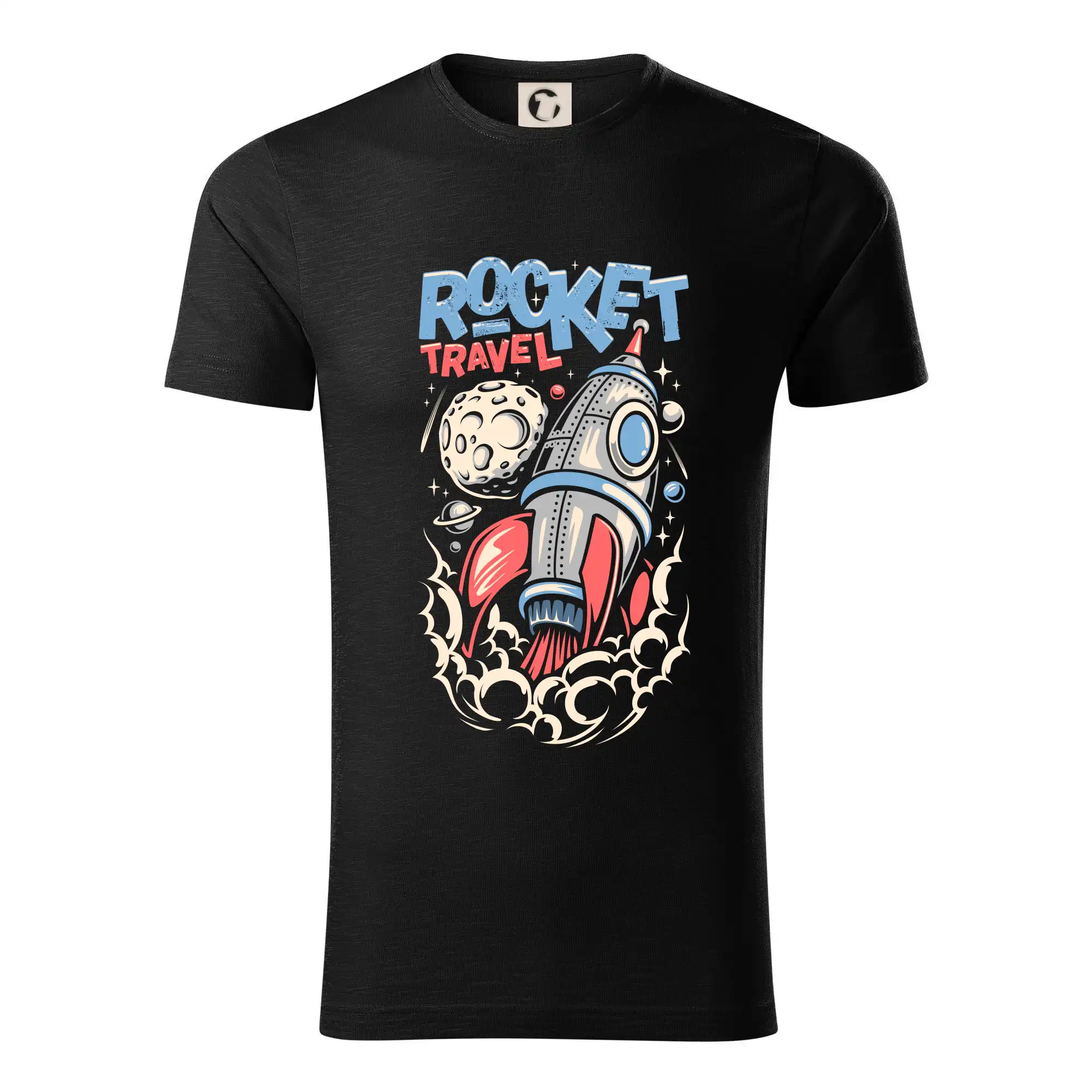 Vesmirne tričká - Rocket travel - Tričko z organickej bavlny