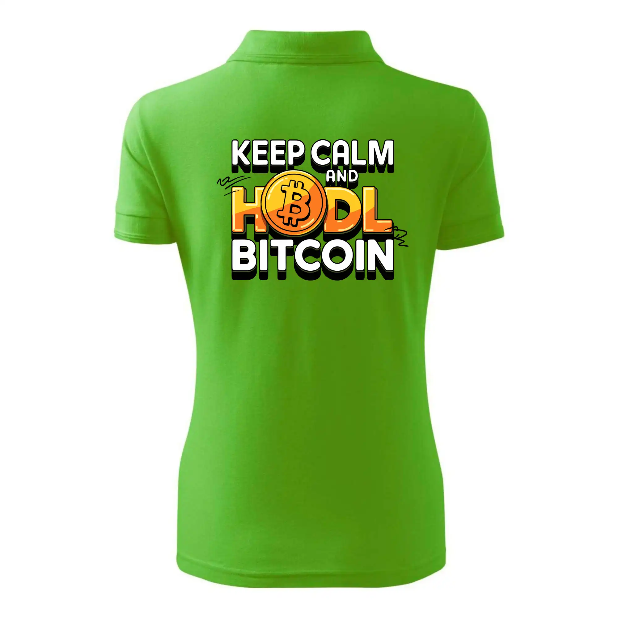 3D nápis Keep Calm and HODL Bitcoin