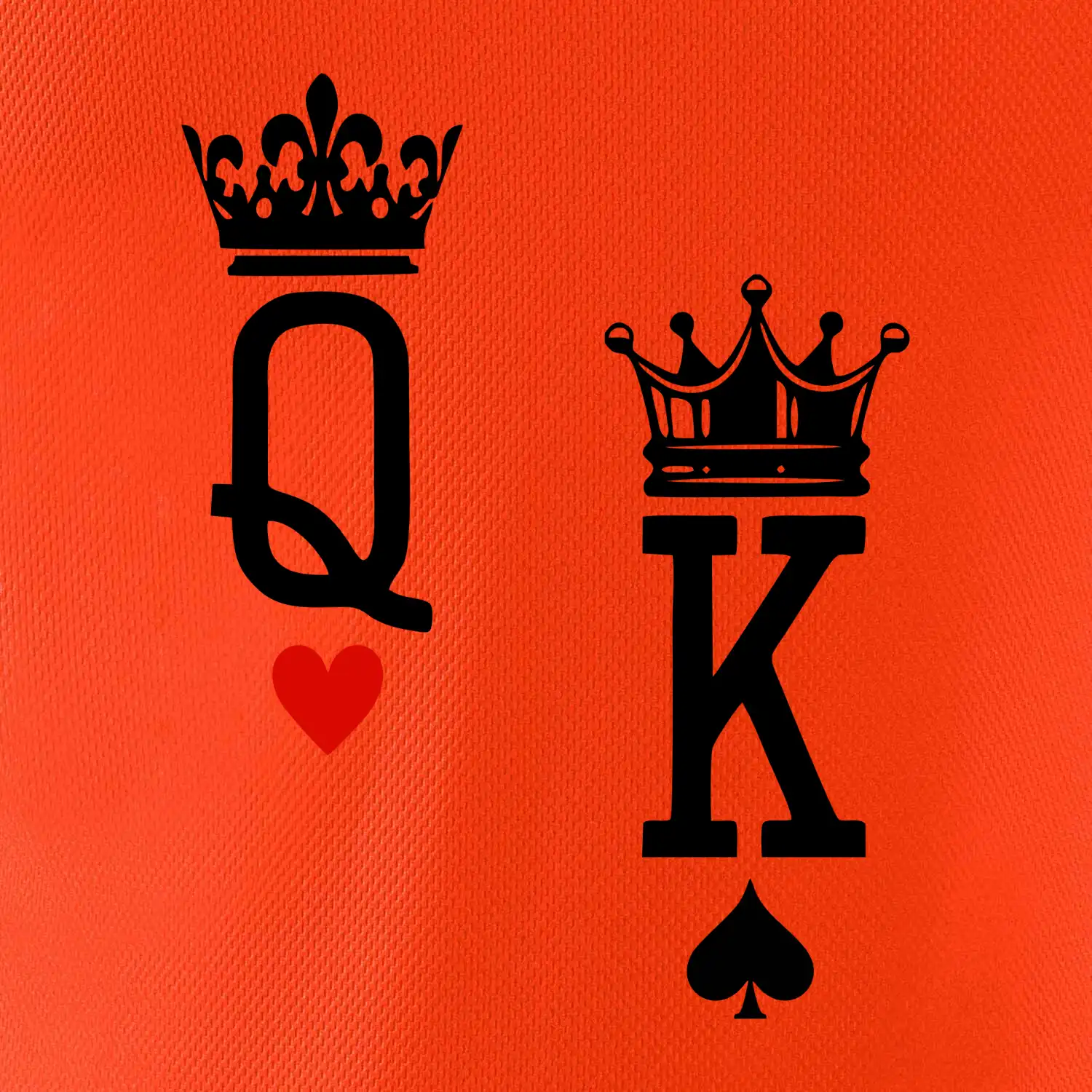 King & Queen logo na prso