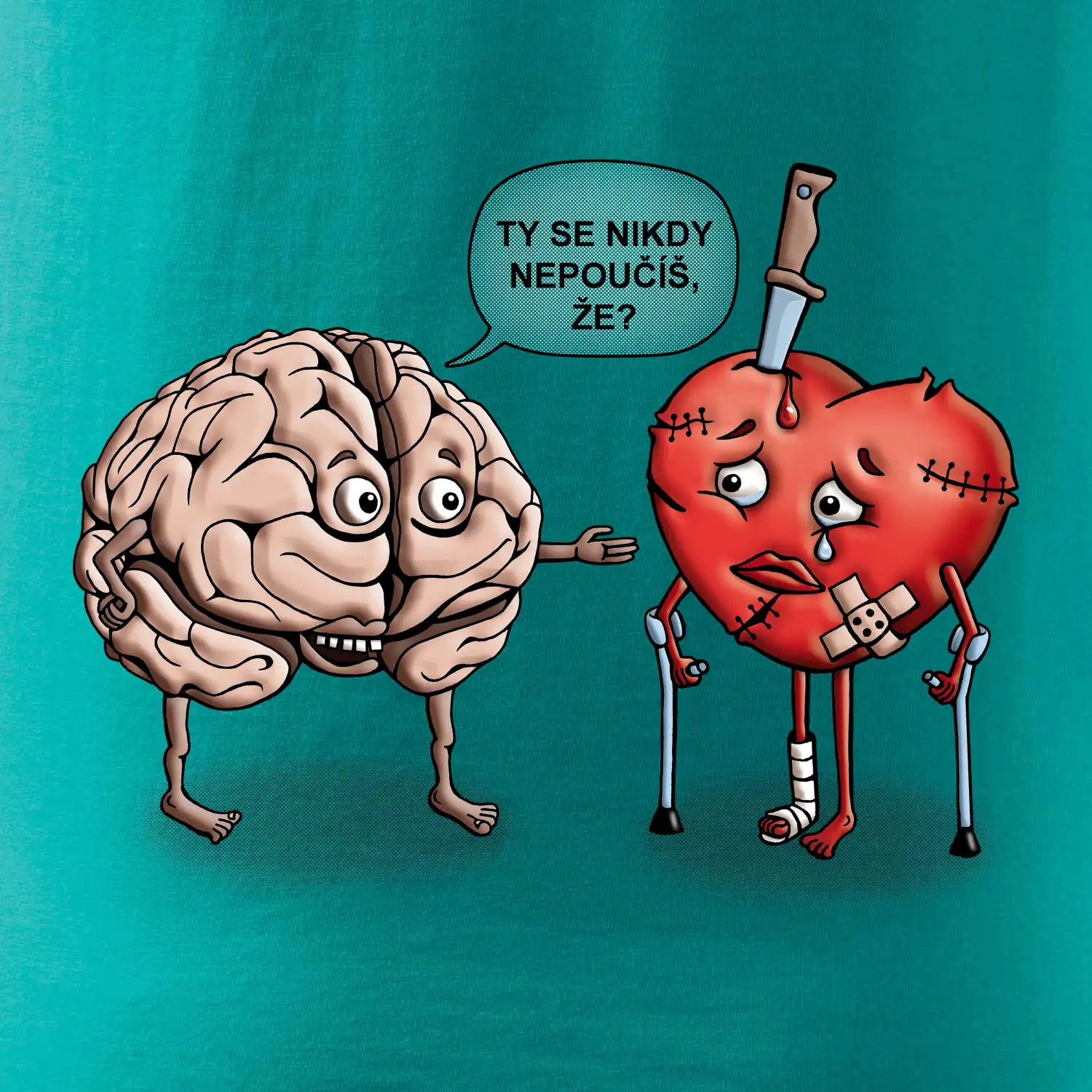 Mozek a srdce - poučení (Hana-creative)