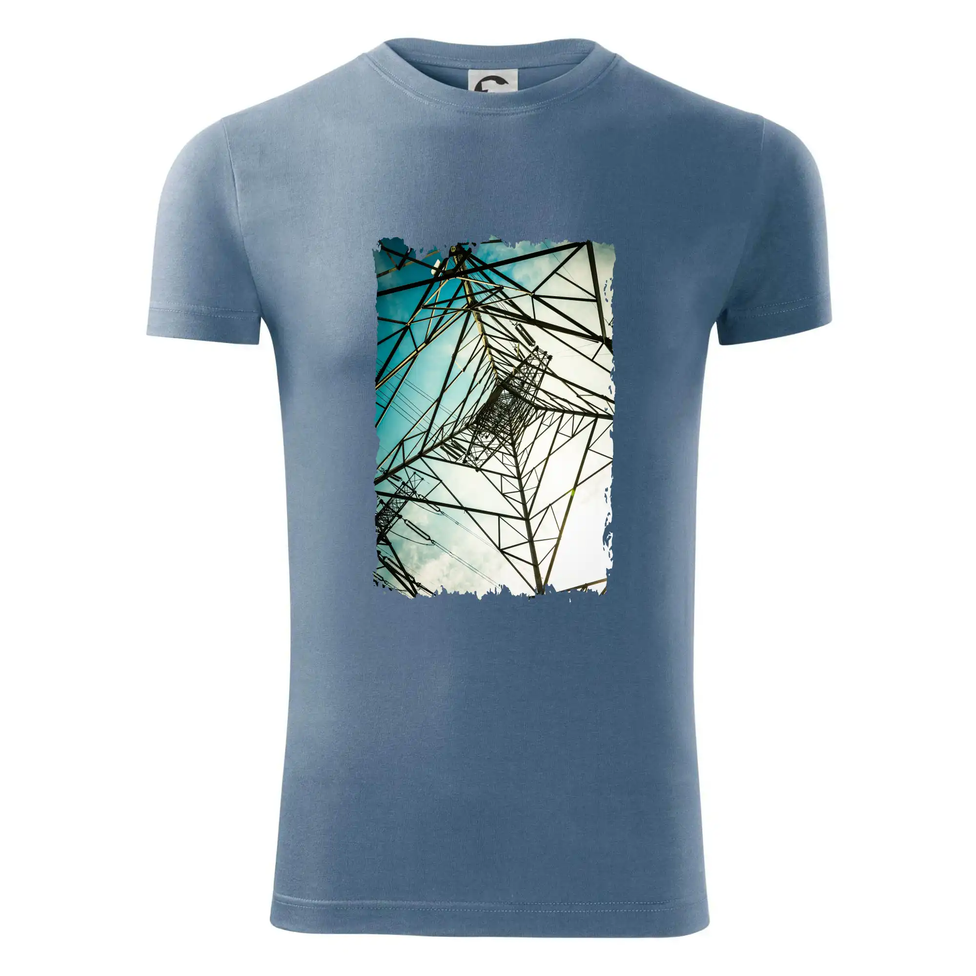 Barevné nebe - stožáry vysokého napětí