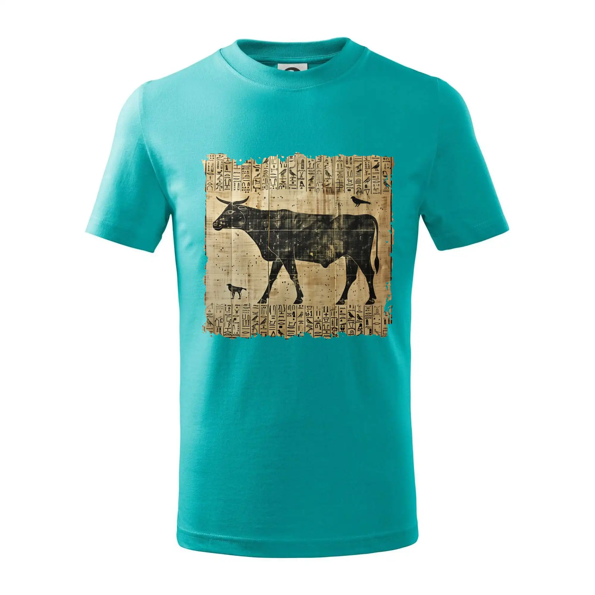 Tričká s kravou - Egyptské hieroglyfy krava - Tričko detské bavlnené