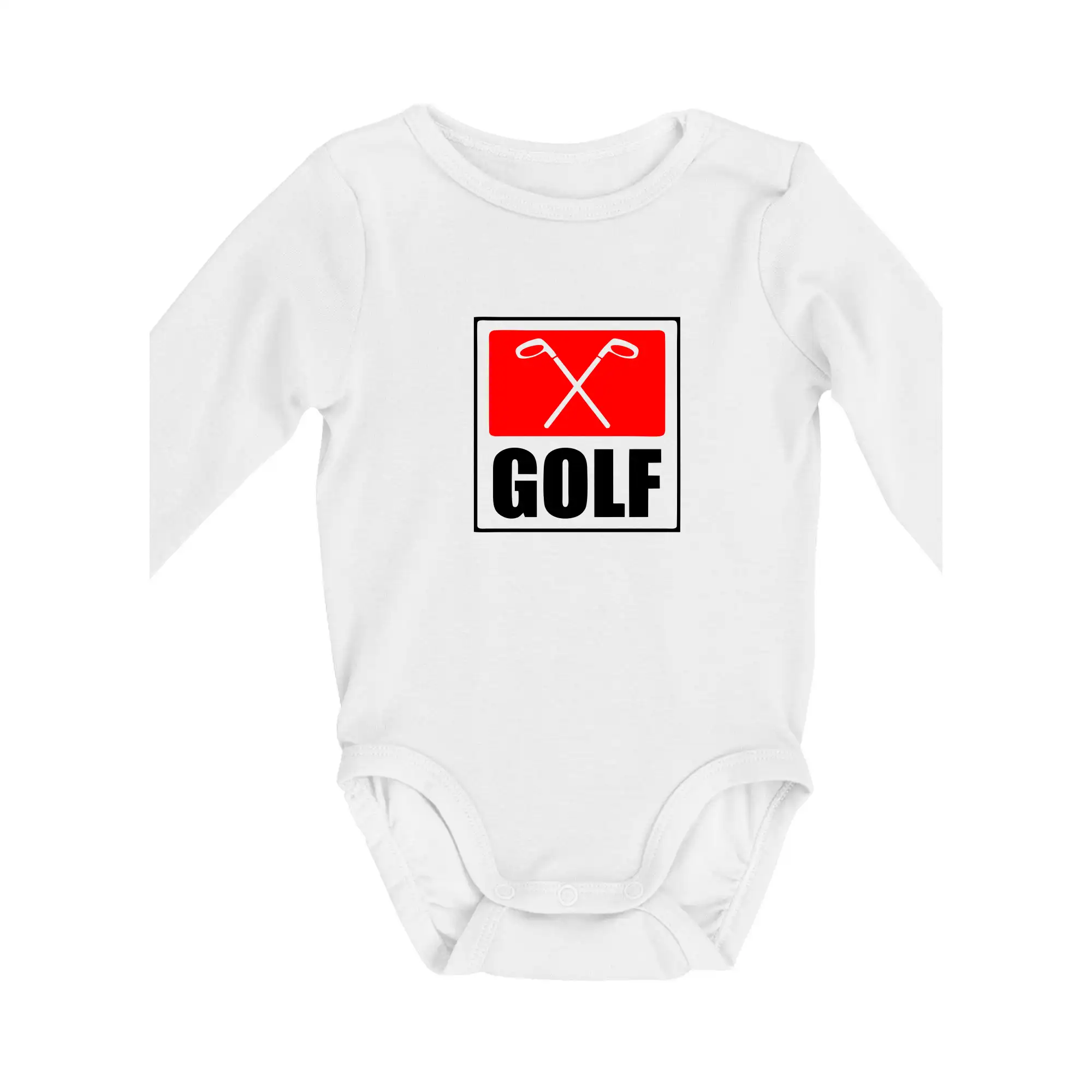 Tričká na golf - Golfové palice - Body dojčenské s dlhým rukávom