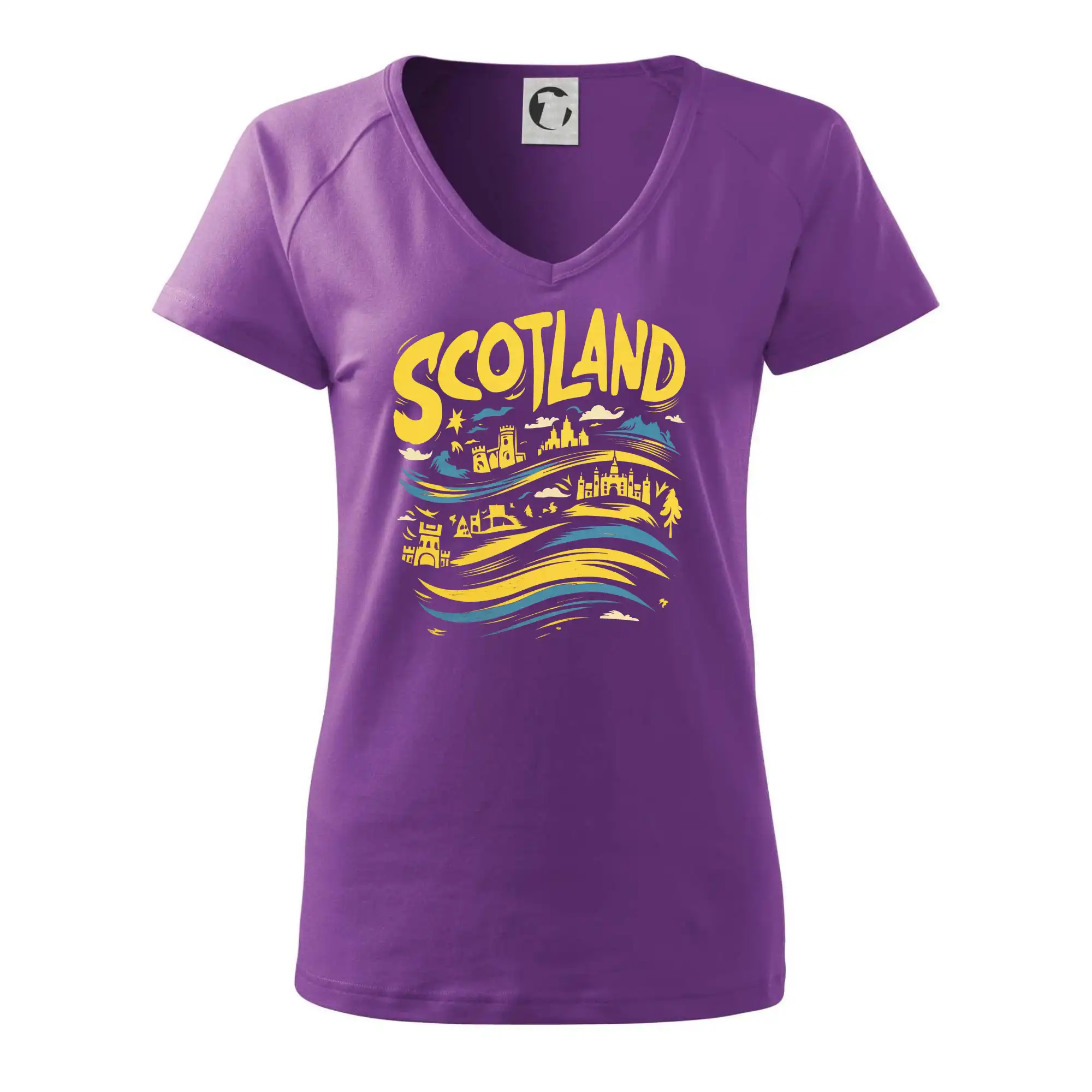 Scotland kreslené vlny