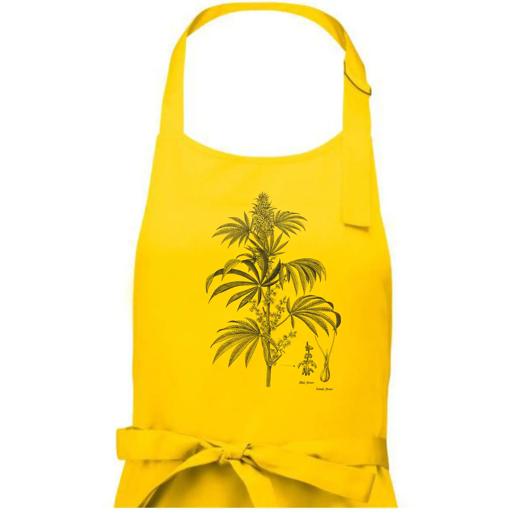 Konopí kytka černobílá