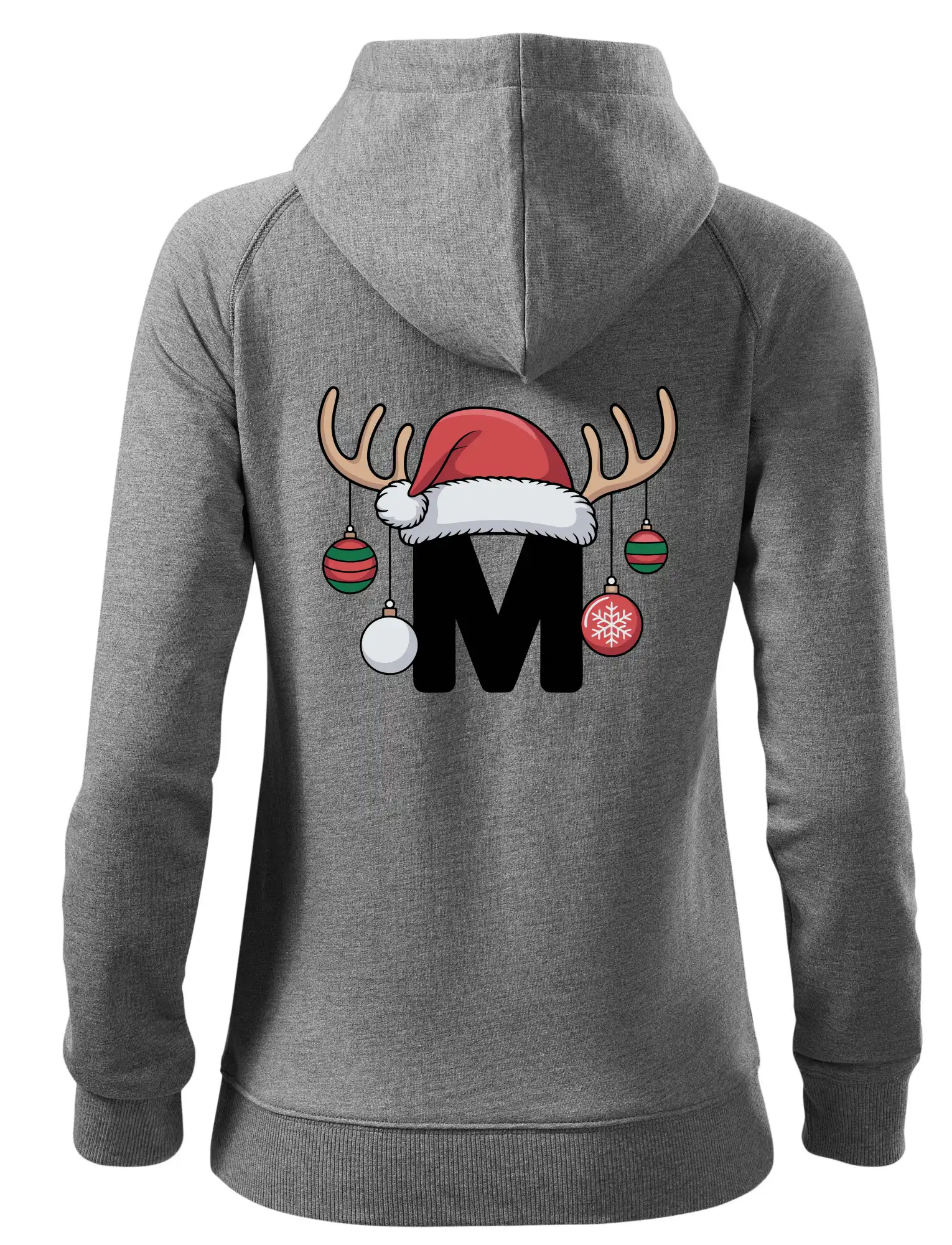 Vanoční rodinná trička - písmeno a čepice