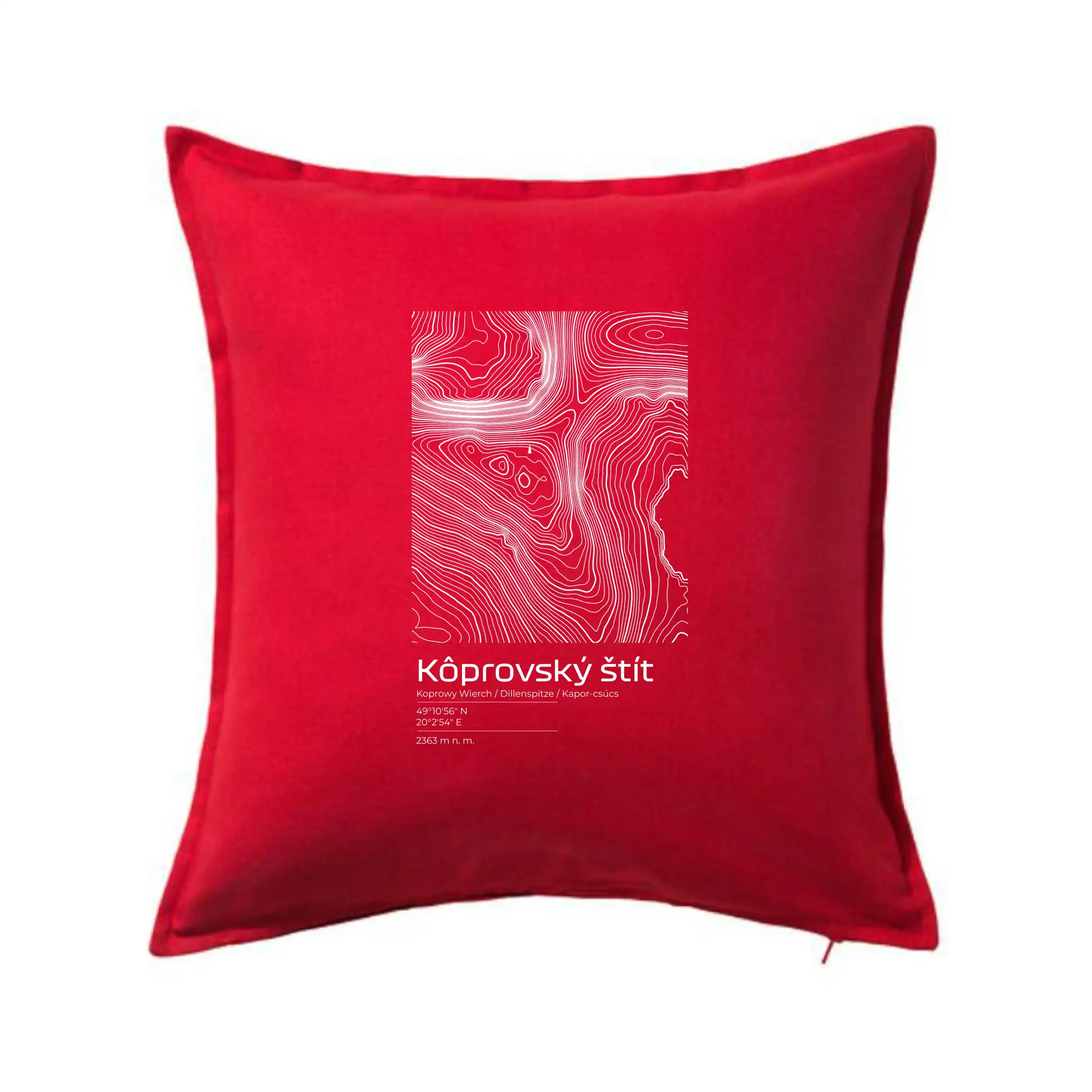 Kôprovský štít - vrstevnice v obdélníku