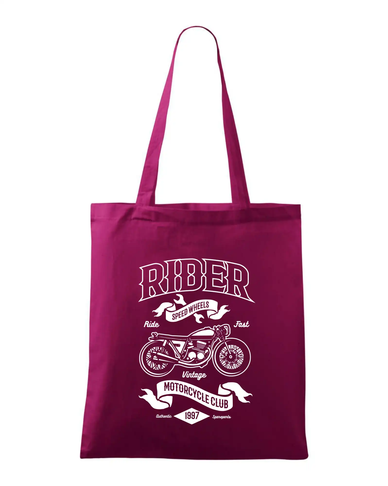 Tričká a mikiny s potlačou motoriek – pre pravých motorkárov - Rider speed wheels - Taška bavlnená