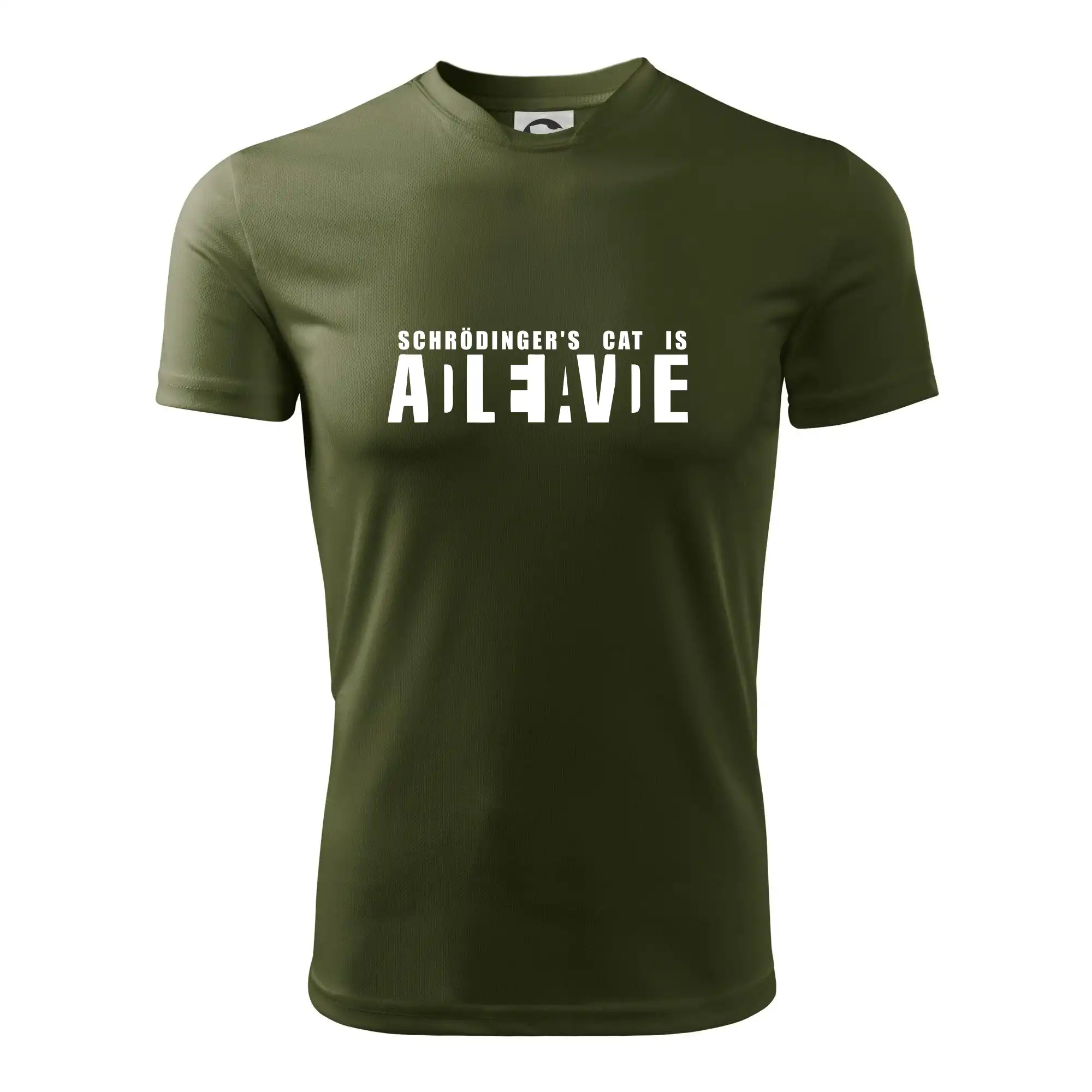 Grafické tričká - Schrödinger's Cat ADLEIAVDE - dead and alive - Pánske tričko Fantasy športové