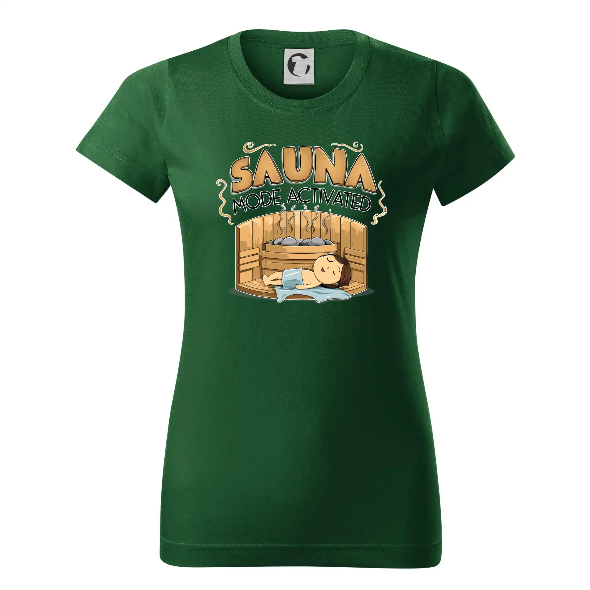 Sauna mode activated - Dámske tričko basic - ľahko voľnejšie a dlhšie