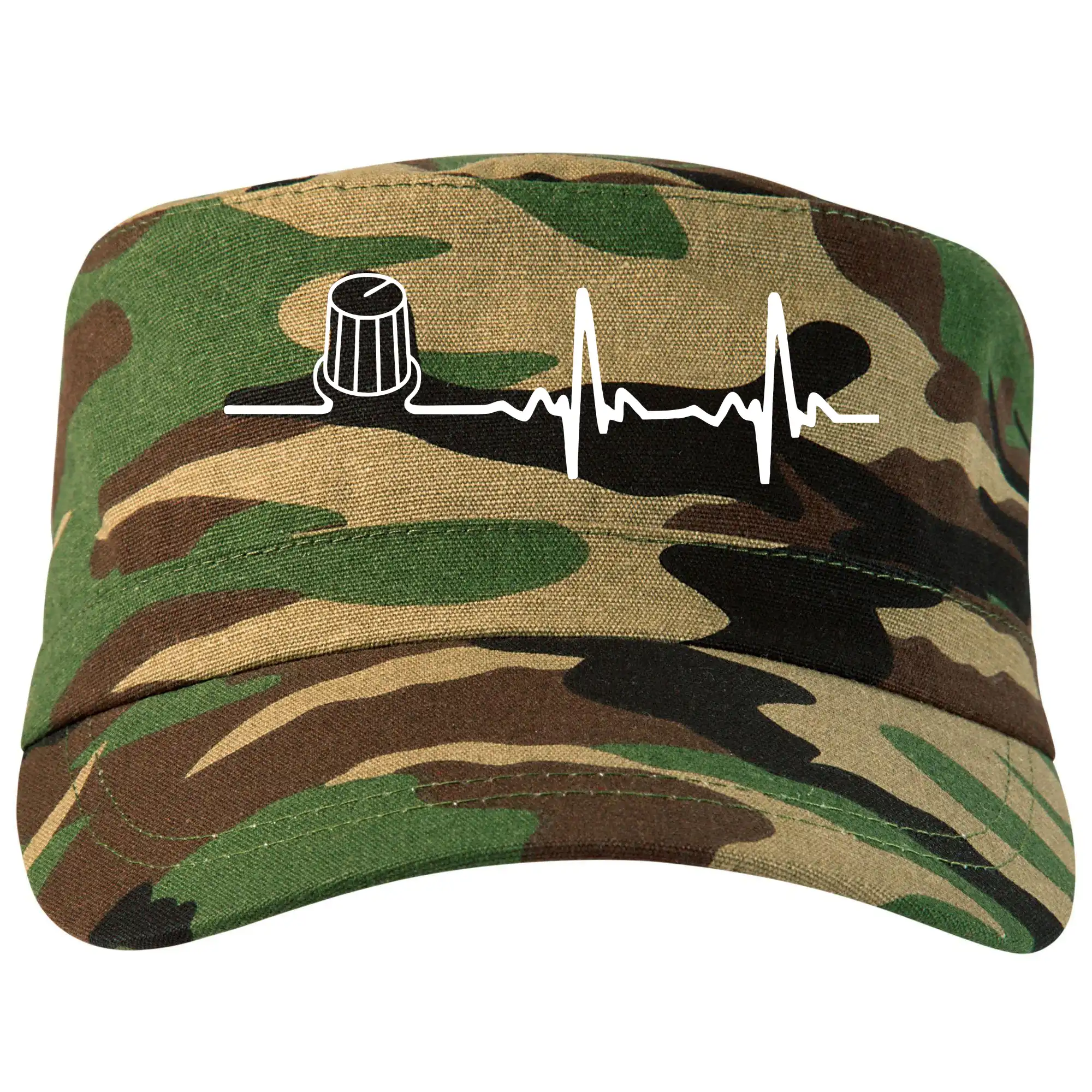 Hudobné tričká - Muzikant volume EKG - Šiltovka CAMO