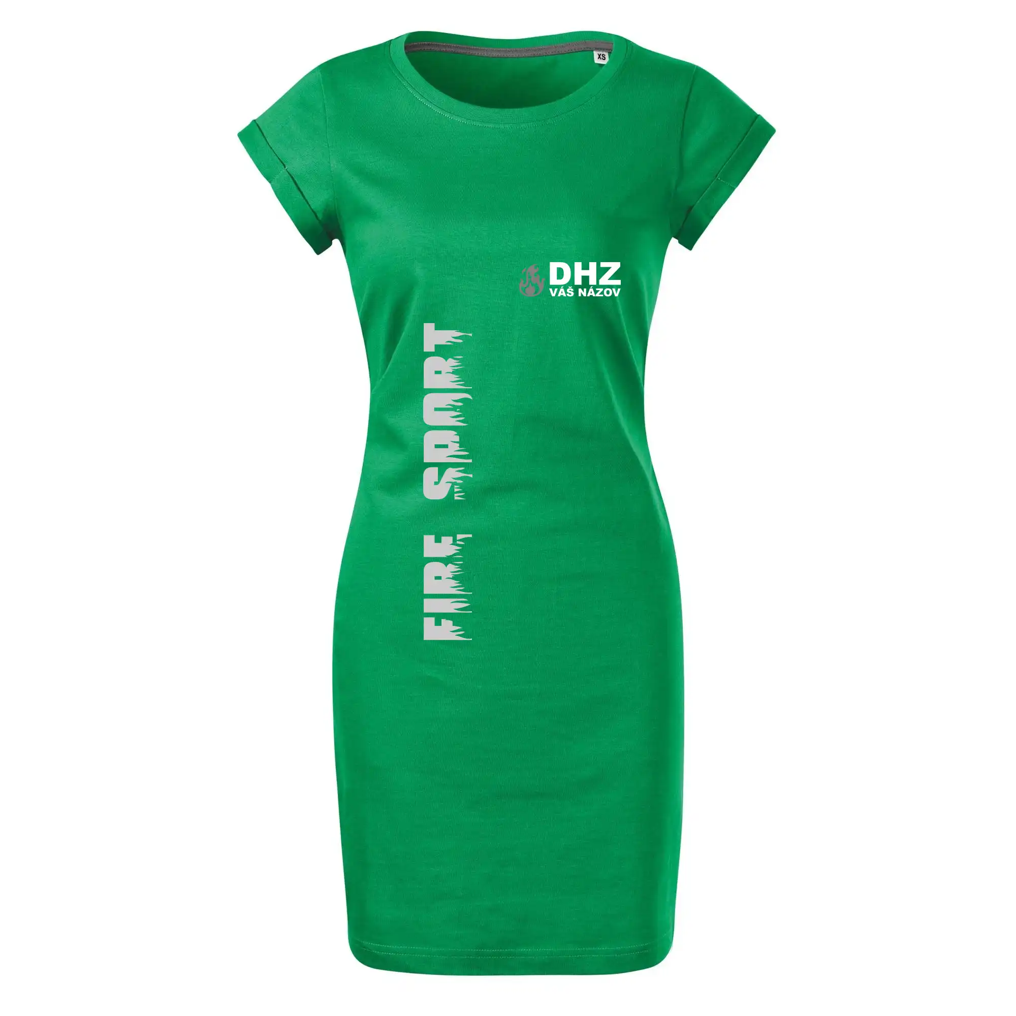 Originálne tričká pre hasičov - DHZ REFLEXNÉ (oheň, firesport, názov zboru - vlastný nápis) - Tričko Šaty FREEDOM