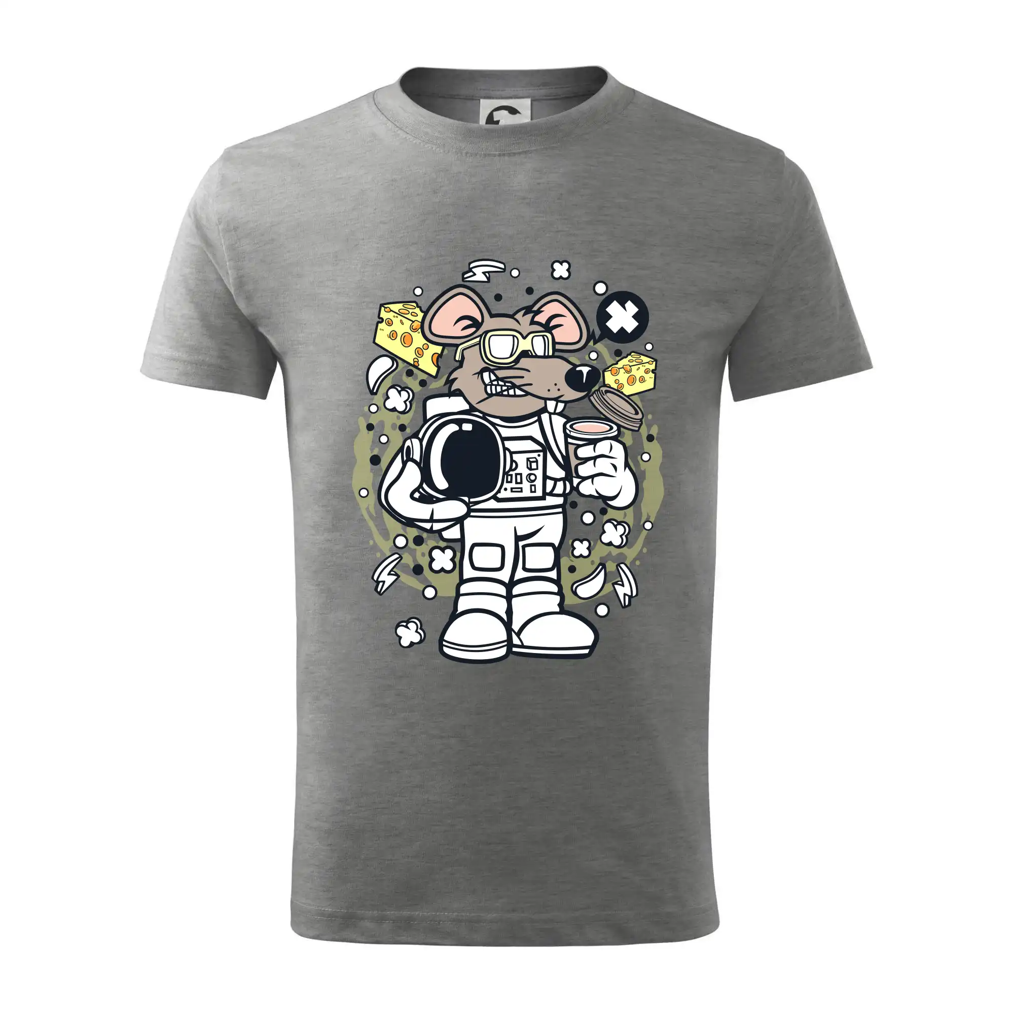 Vesmirne tričká - Myš kozmonaut komiks - Tričko detské bavlnené