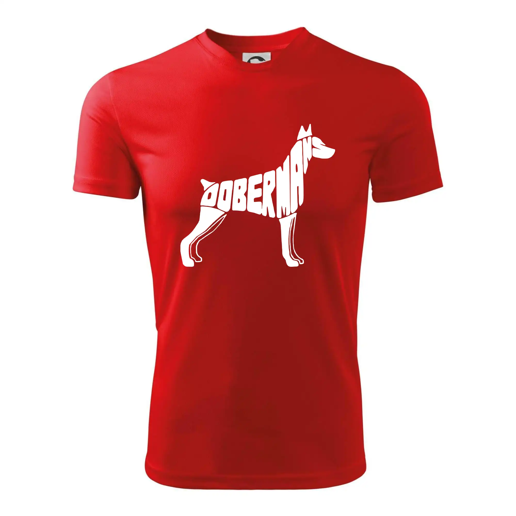 Ostatné psie plemená - Dobermans - nápis v tele - Detské tričko športové