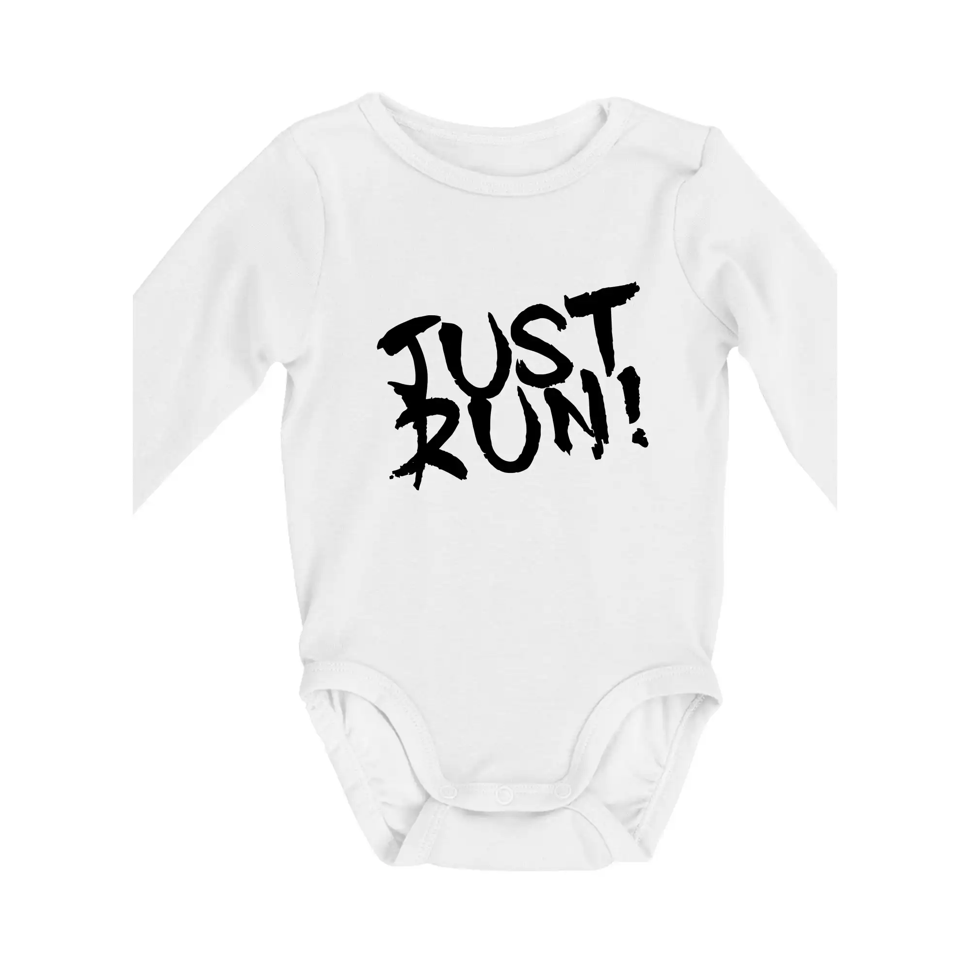 Tričká pre bežcov - Just run - Body dojčenské s dlhým rukávom