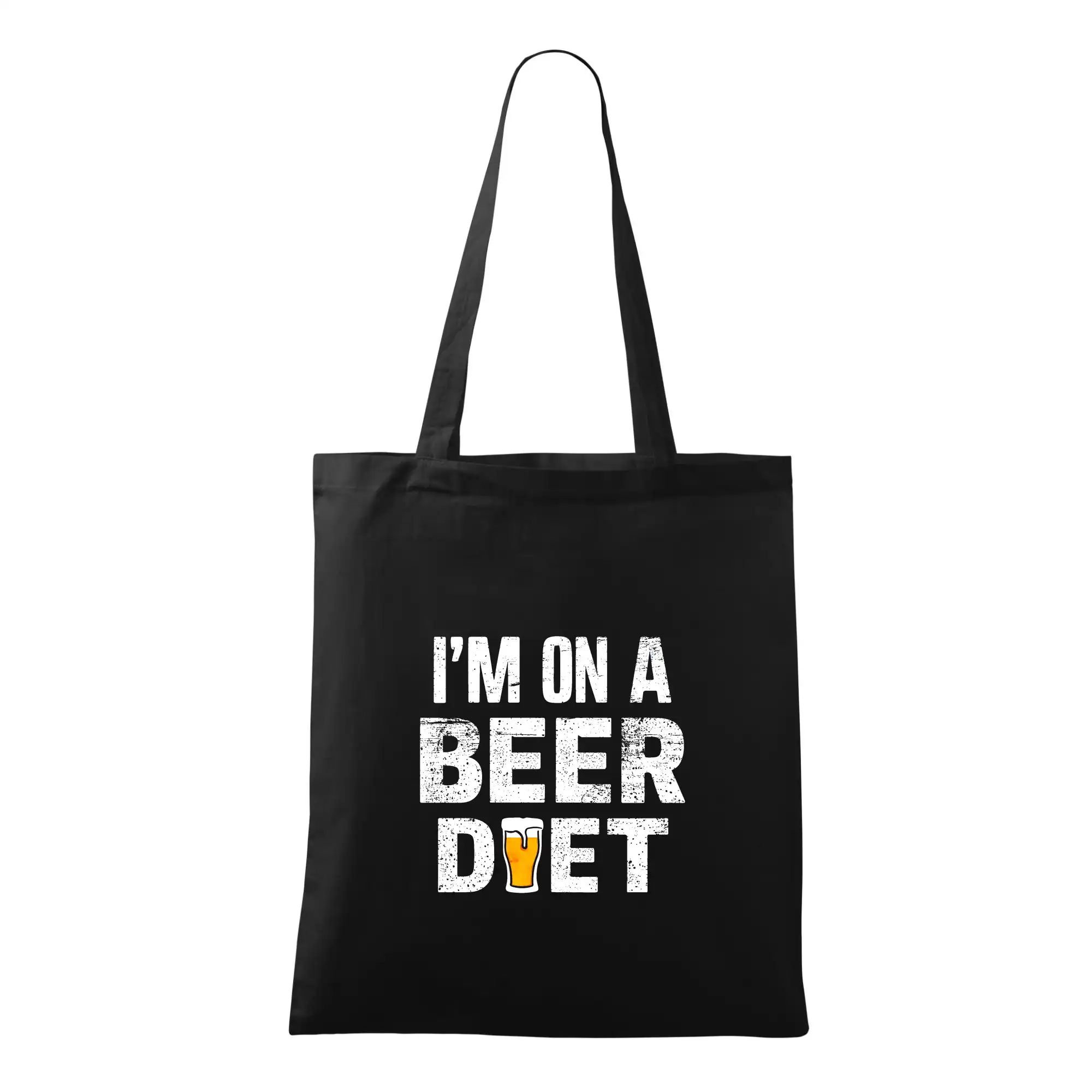 Vtipná tričká pre pivárov - Iam on a beer diet - Taška bavlnená