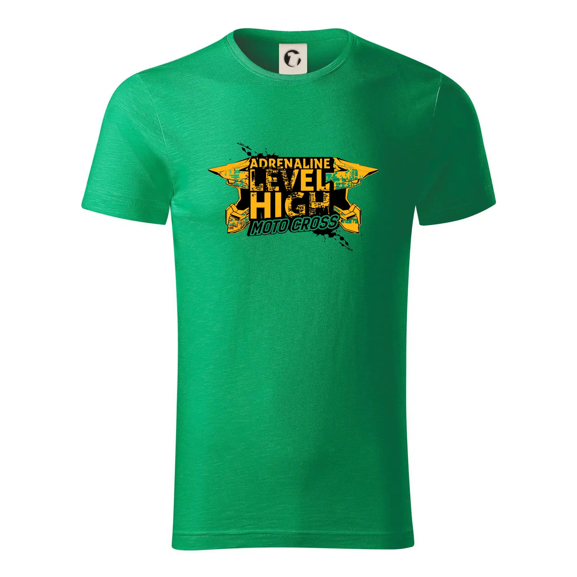 Motocross tričká - Motocross adrenaline level high - Tričko z organickej bavlny