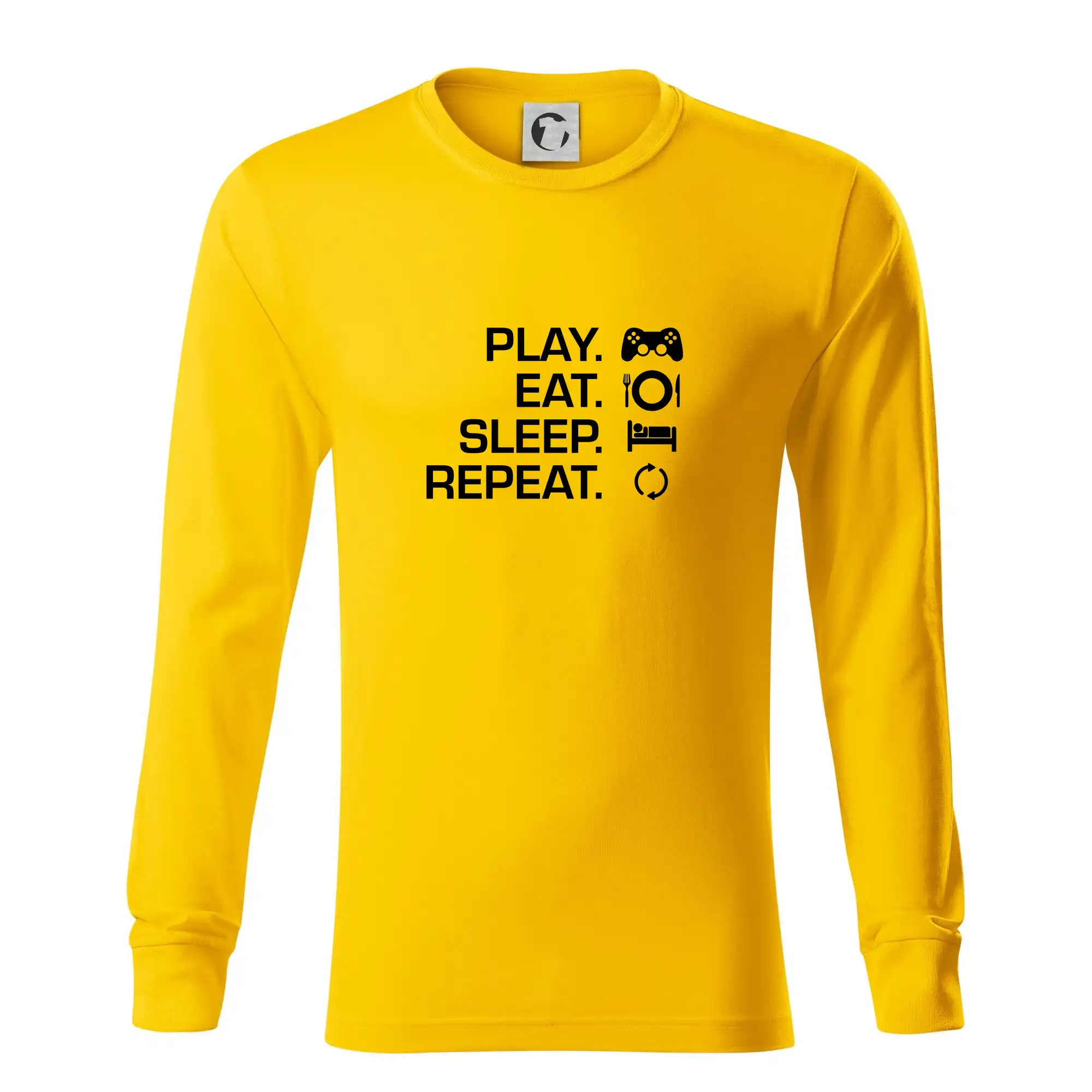 Eat sleep repeat - Play Eat Sleep Repeat game - Tričko s dlhým rukávom LS R05