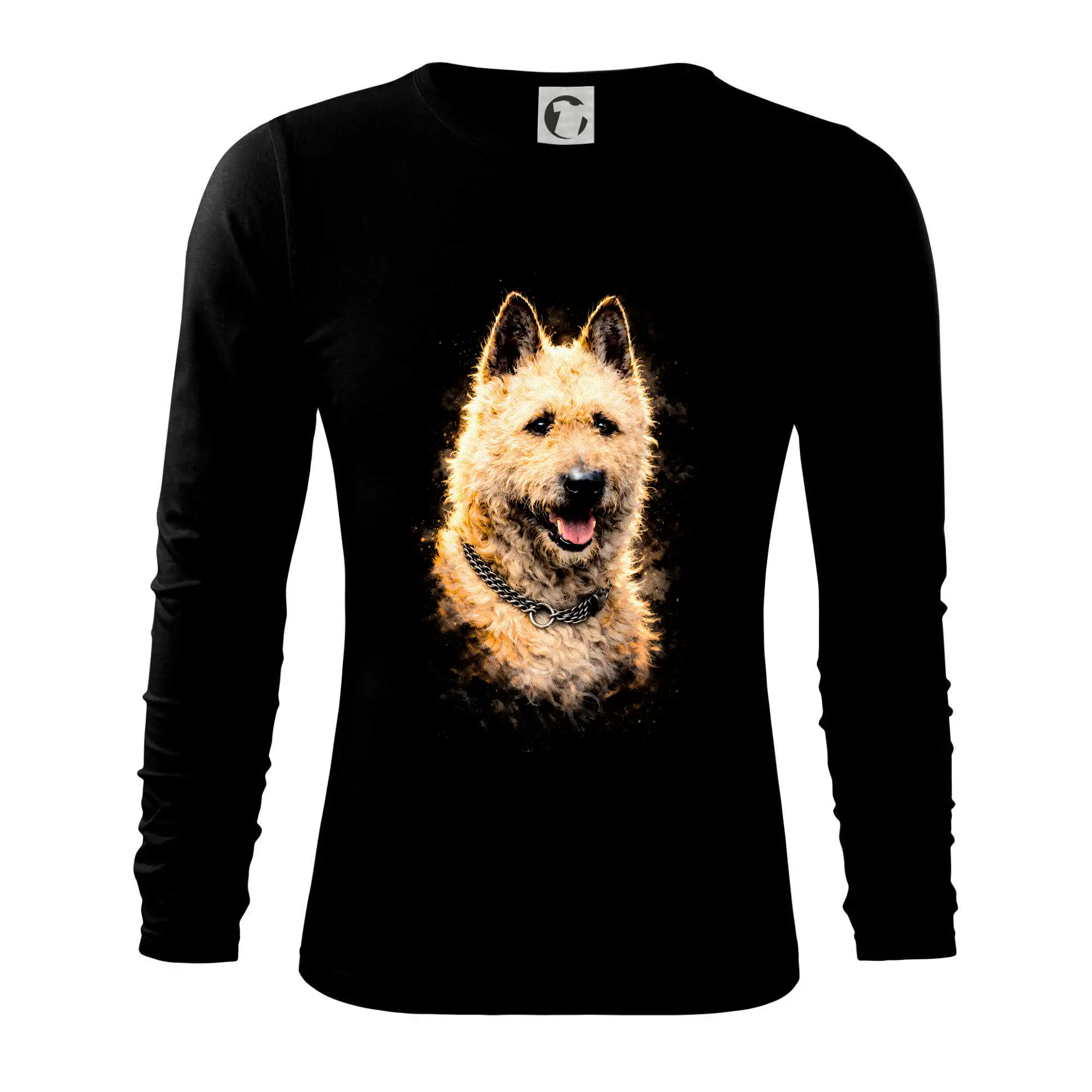 Ostatné psie plemená - Obrázok poltón belgický ovčiak laekenois - Tričko s dlhým rukávom FIT-T long sleeve