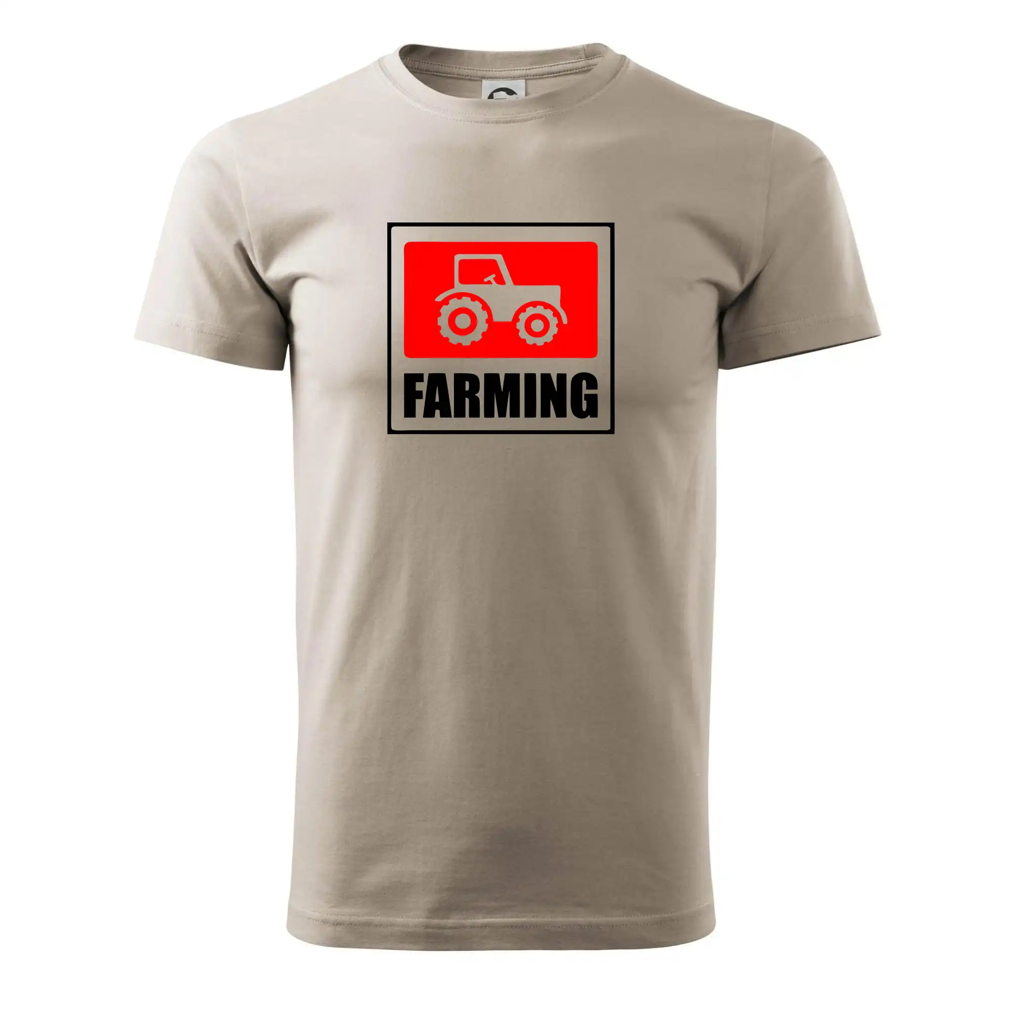 Farming traktor logo - Pánske tričko nižšej gramáže