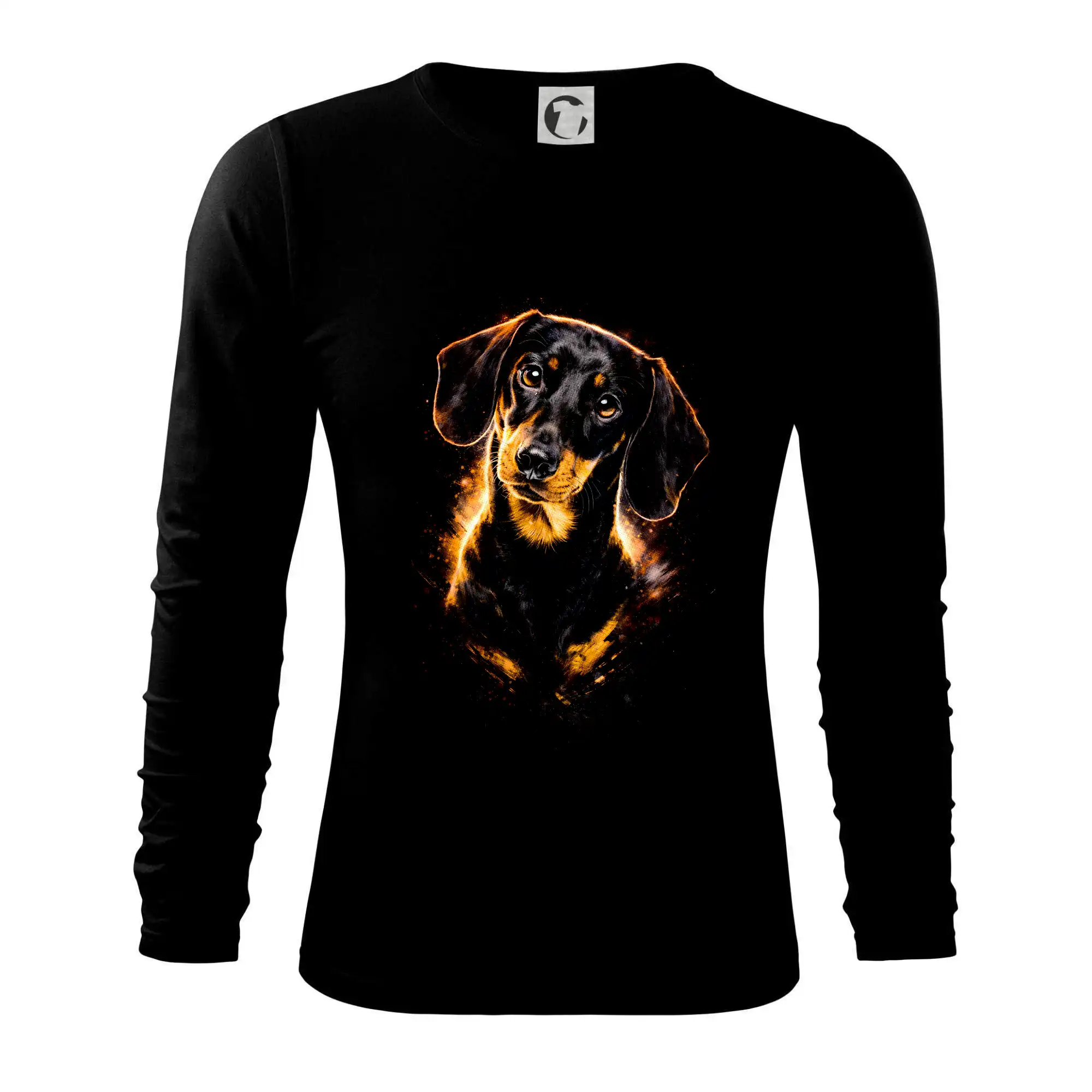 Tričká s motívom jazvečíka - Obrázok poltón Jazvečík - Tričko s dlhým rukávom FIT-T long sleeve