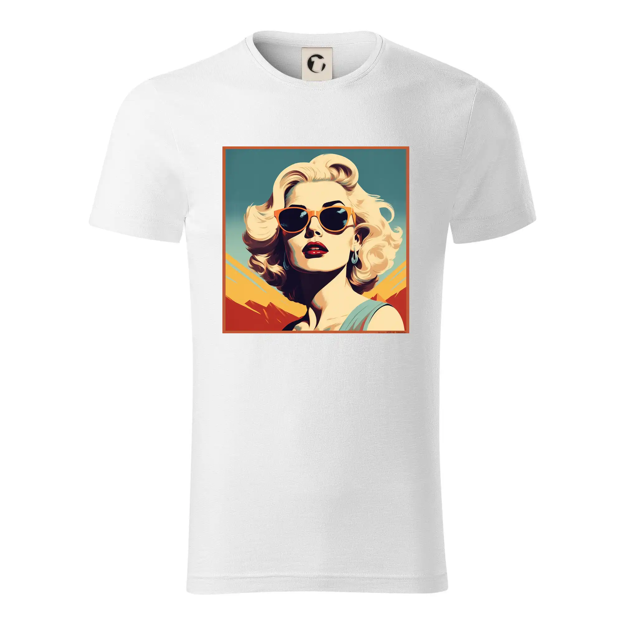 Grafické tričká - Žena s okuliarmi - Tričko z organickej bavlny