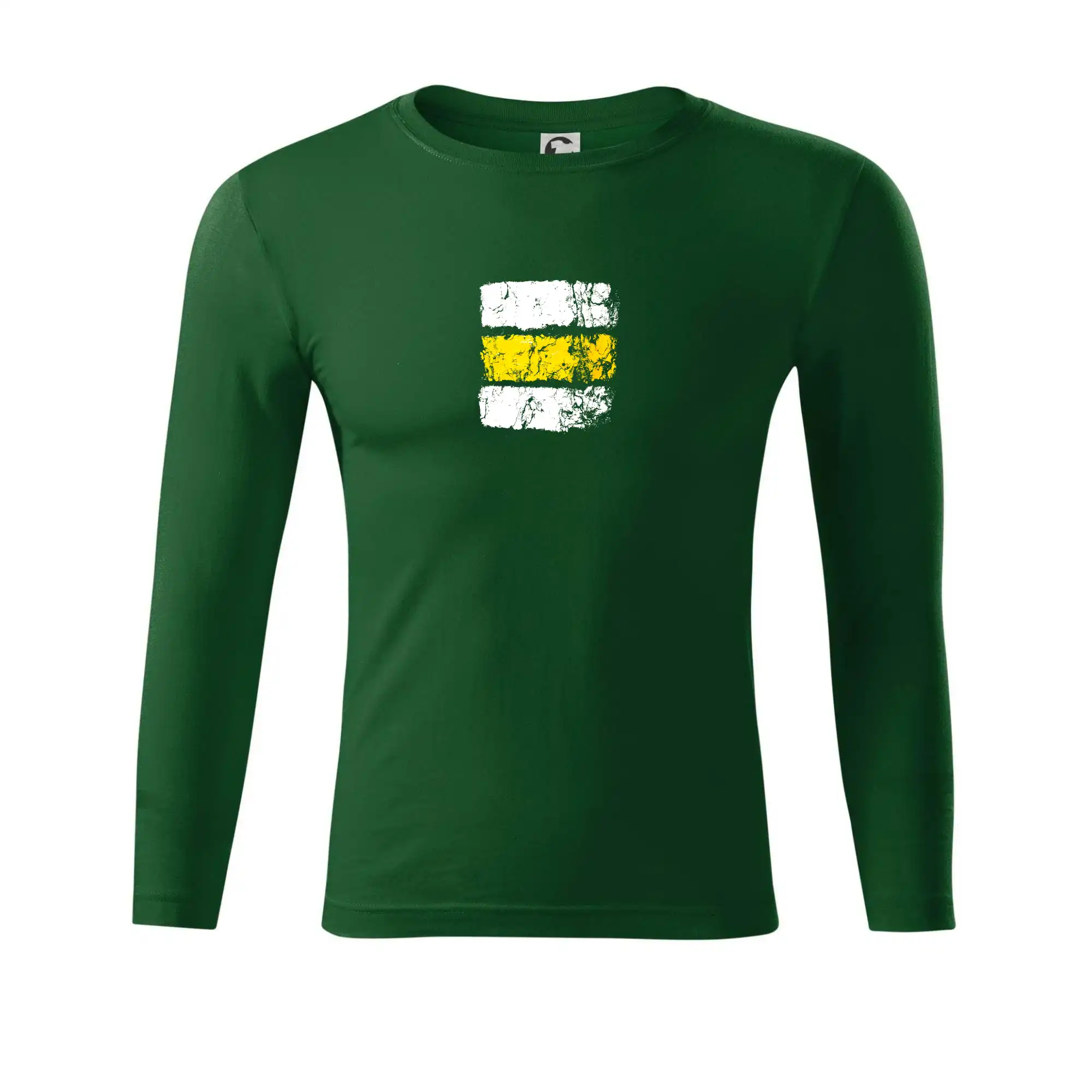 Trička pre cestovateľov - Turistická značka - žltá - Tričko Progress s dlhým rukávom