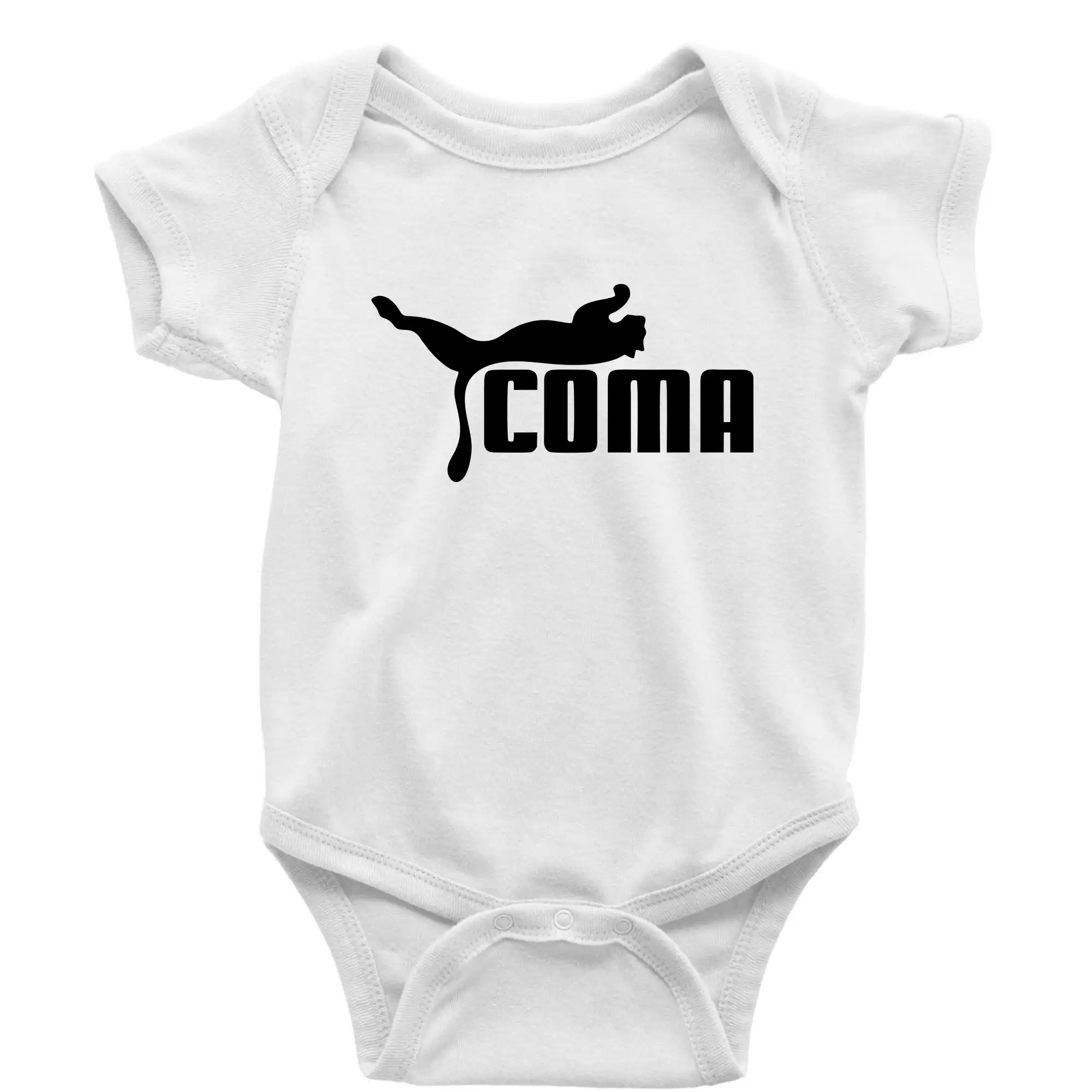 Ostatné nápisy - Coma paródia - Body dojčenské s krátkym rukávom