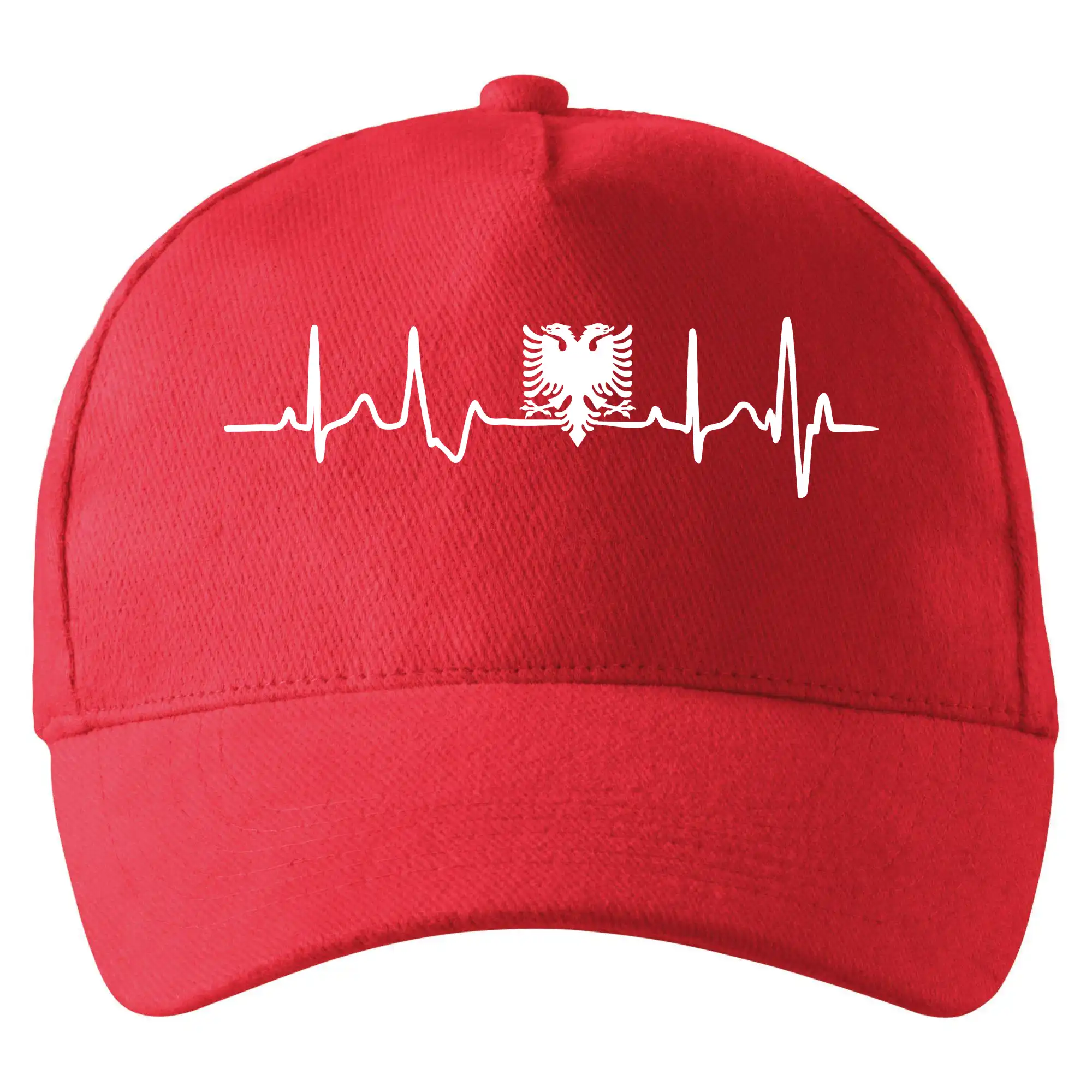 Ostatné mestá / miesta - Albánsko ekg - Šiltovka so zahnutým šiltom a mosaznou sponou