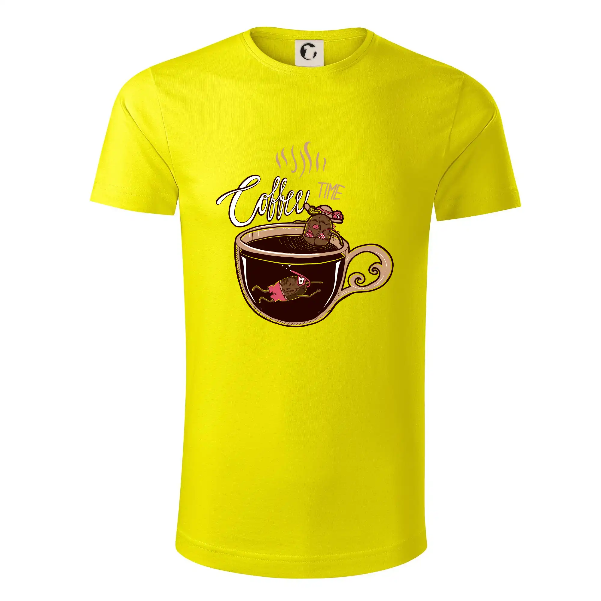 Motívy pre baristu a milovníkov kávy - Coffee time bath (Pecka design) - Tričko z organickej bavlny