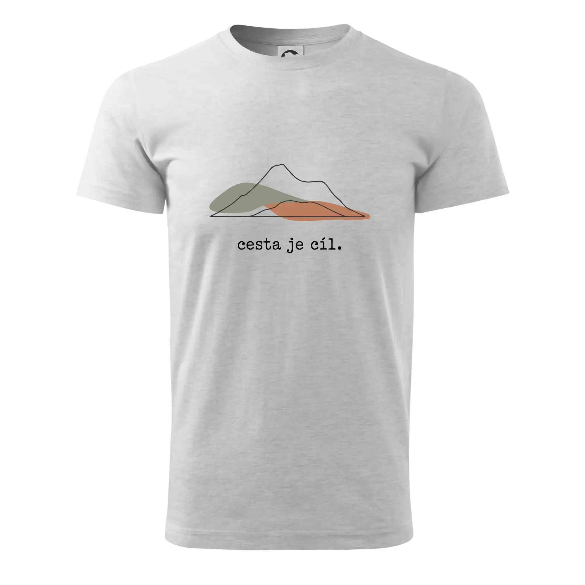 Cesta je cíl - kresba - Tričko extra veľké  (5-8XL)